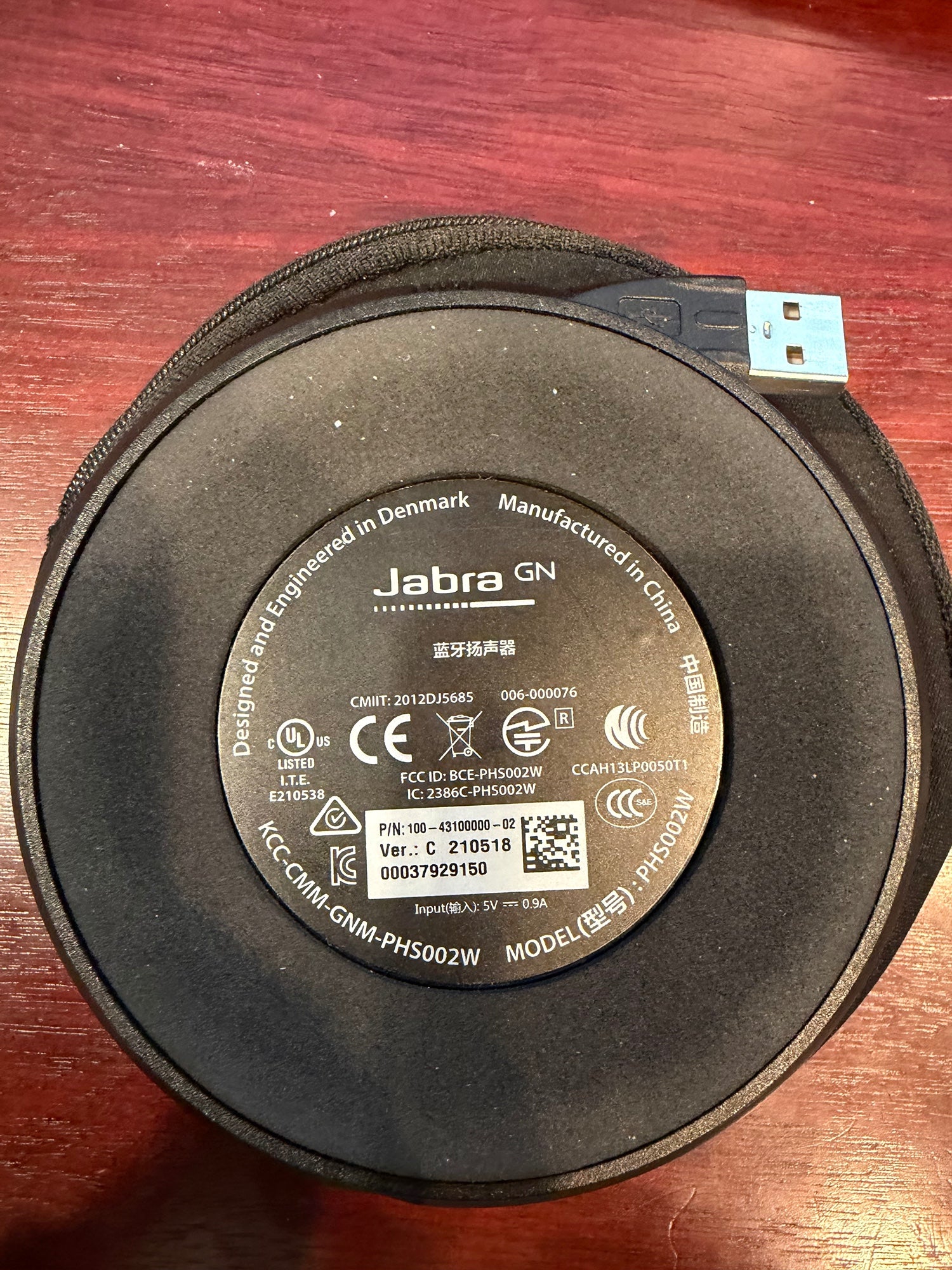 Jabra Speak 510 Bluetooth Speakerphone PHS002W with Travel Case