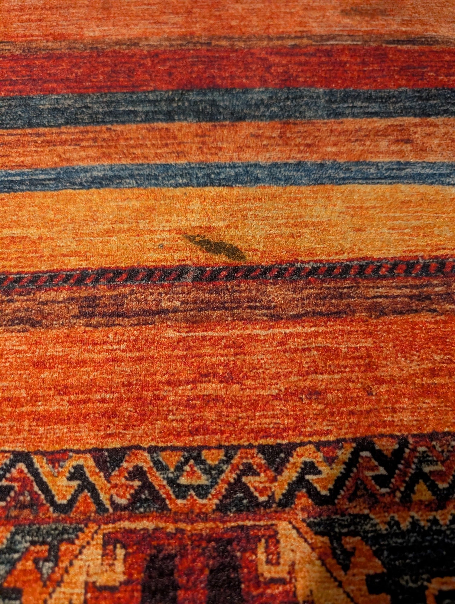 Vibrant Southwestern Style Upholstered Accent Bench