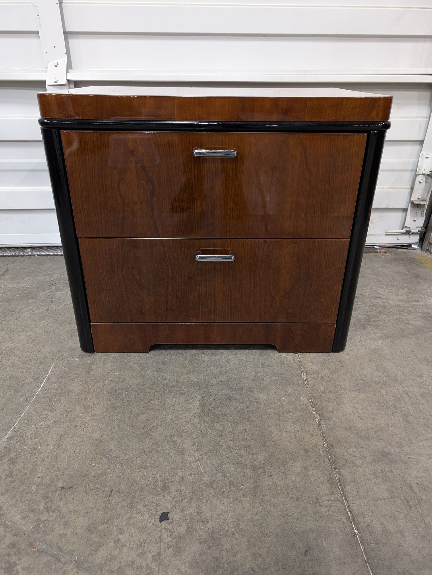 Henredon Art Deco Style Two-Drawer Nightstand