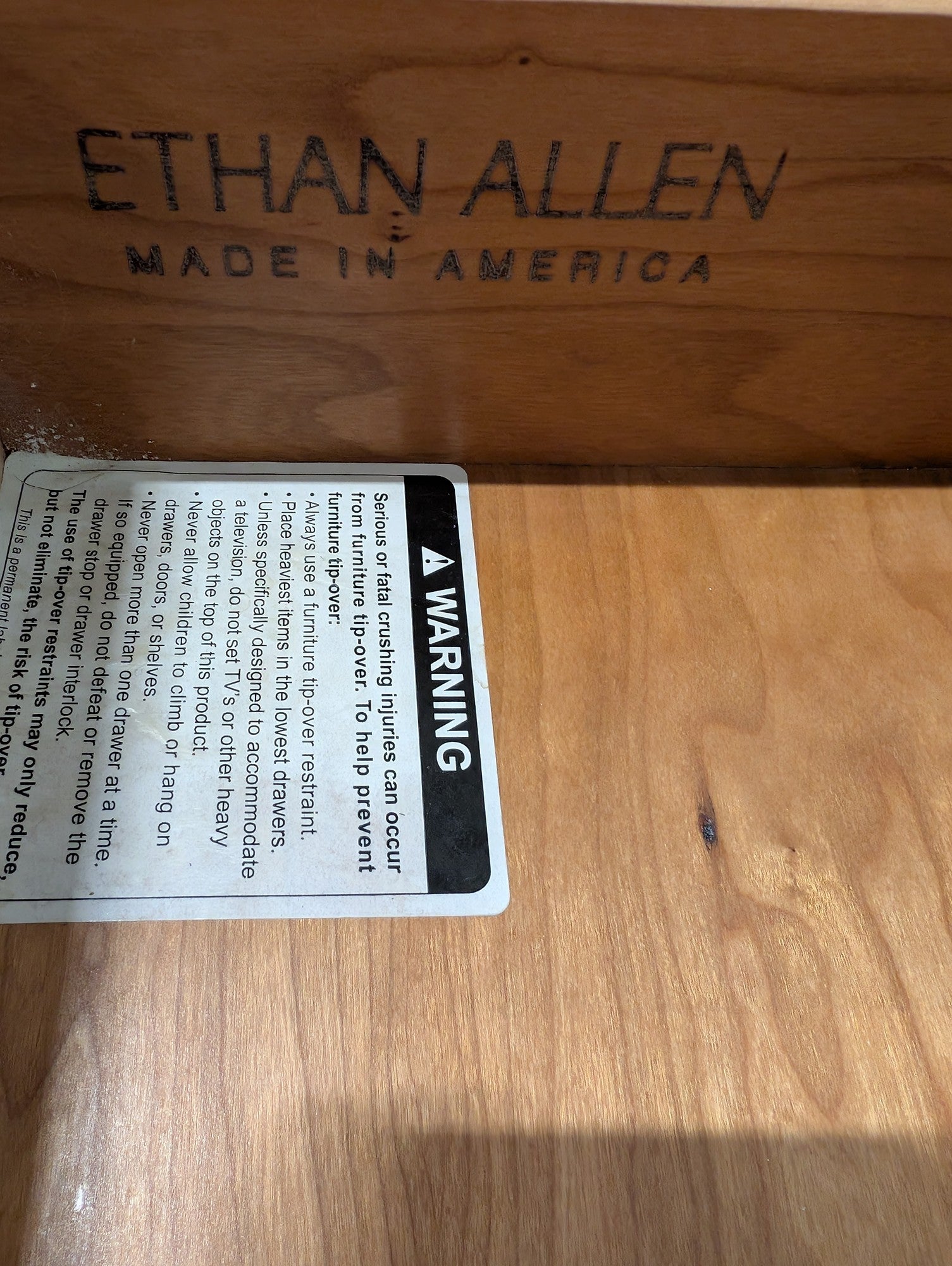 Charming Ethan Allen Grey Three-Drawer Chest