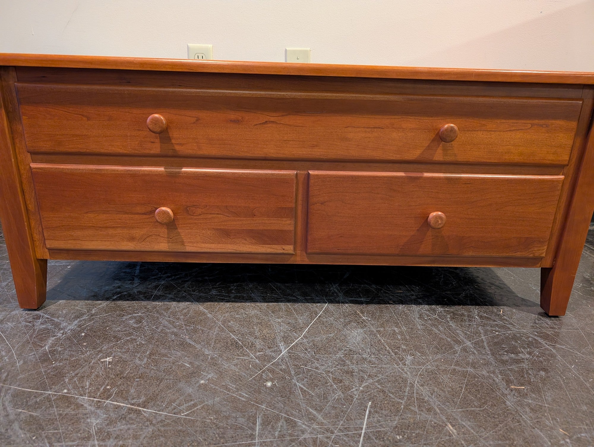 Compact Wooden Four-Drawer Chest