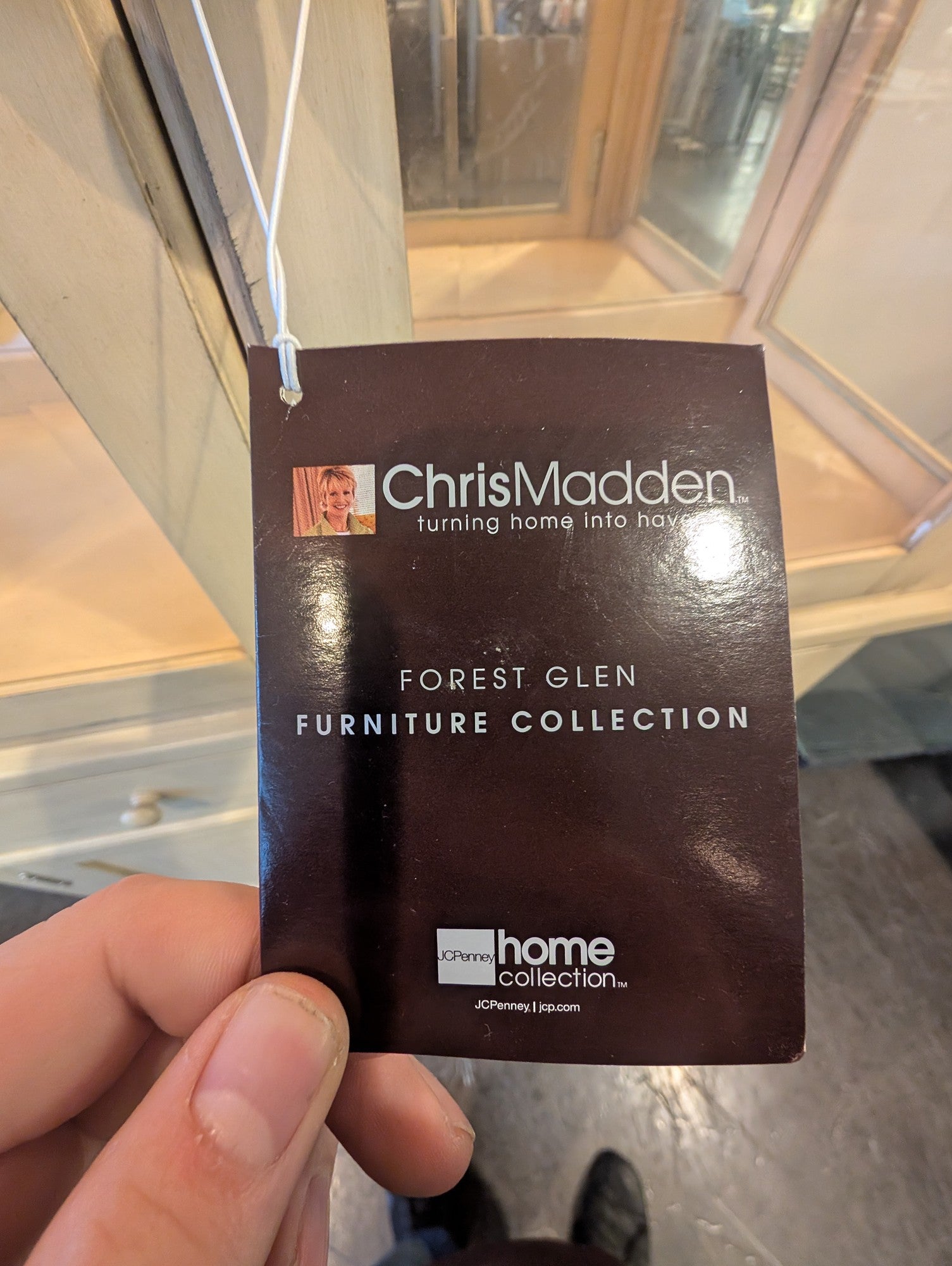 Chris Madden Forest Glen Versatile Wood Display Hutch Cabinet