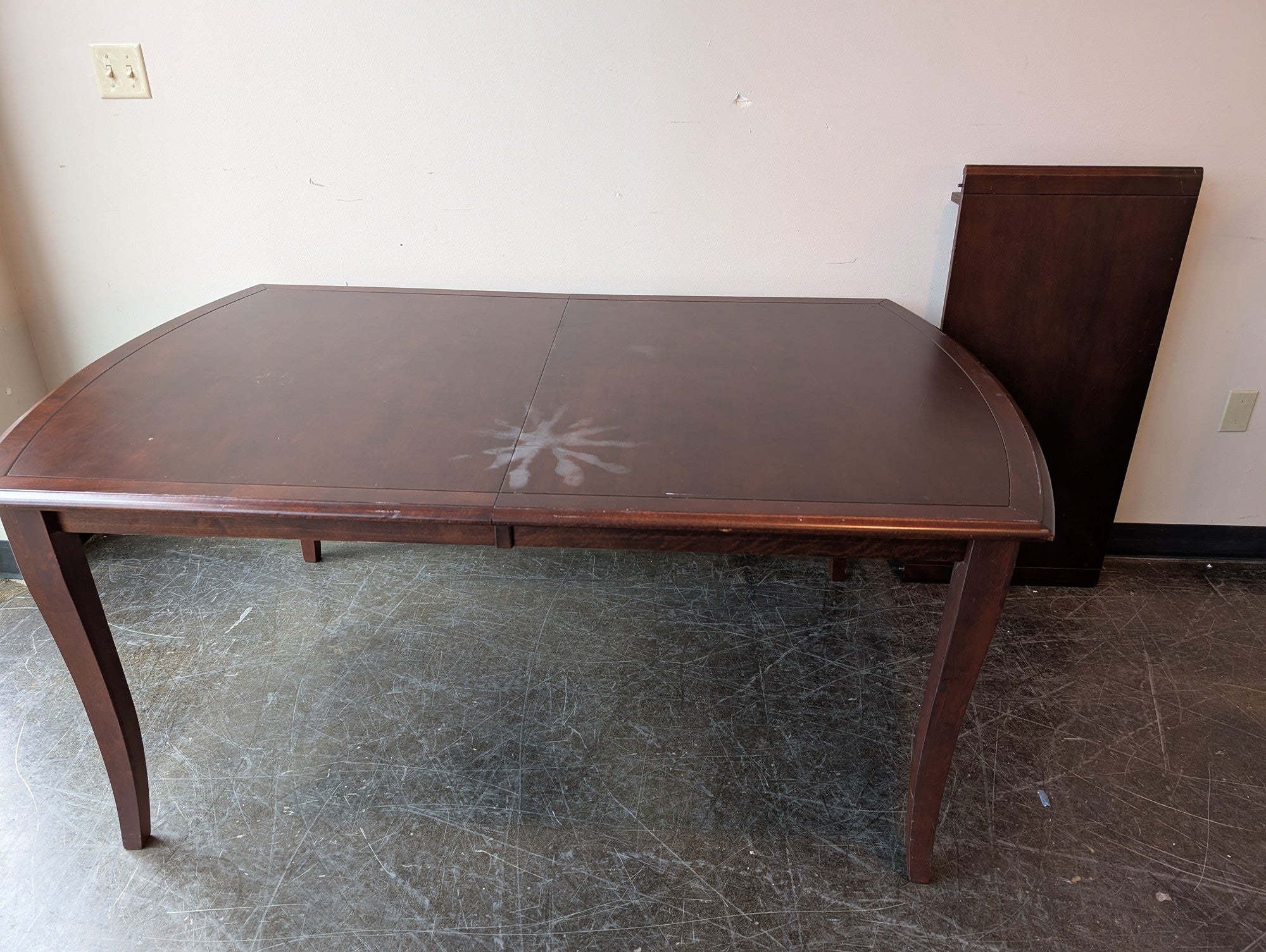 BEDARD Canadian Crafted Dark Wood Extension Dining Table