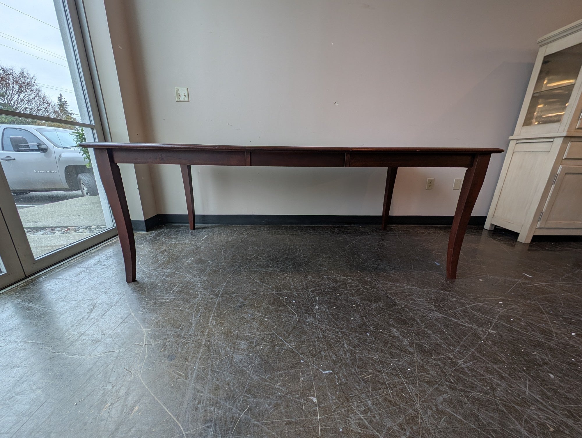 BEDARD Canadian Crafted Dark Wood Extension Dining Table