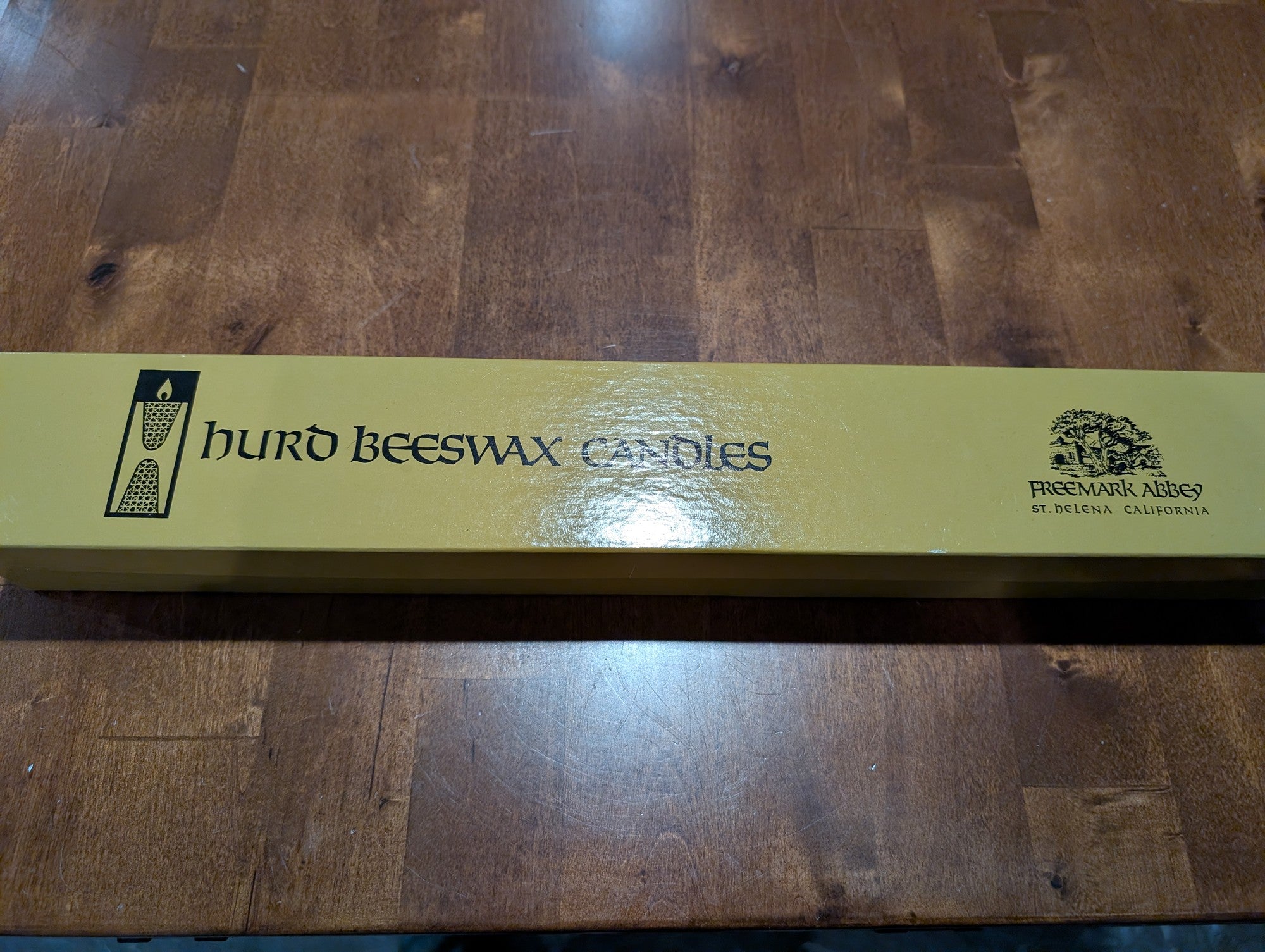 Hurd Beeswax Textured Taper Candles Freemark Abbey St. Helena California
