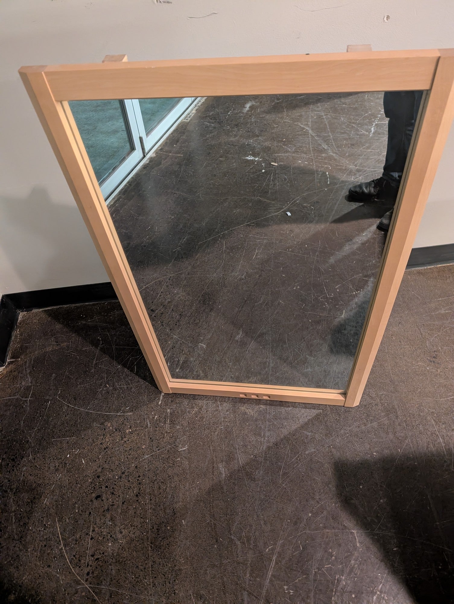 Baronet Natural Wood Frame Full-Length Mirror