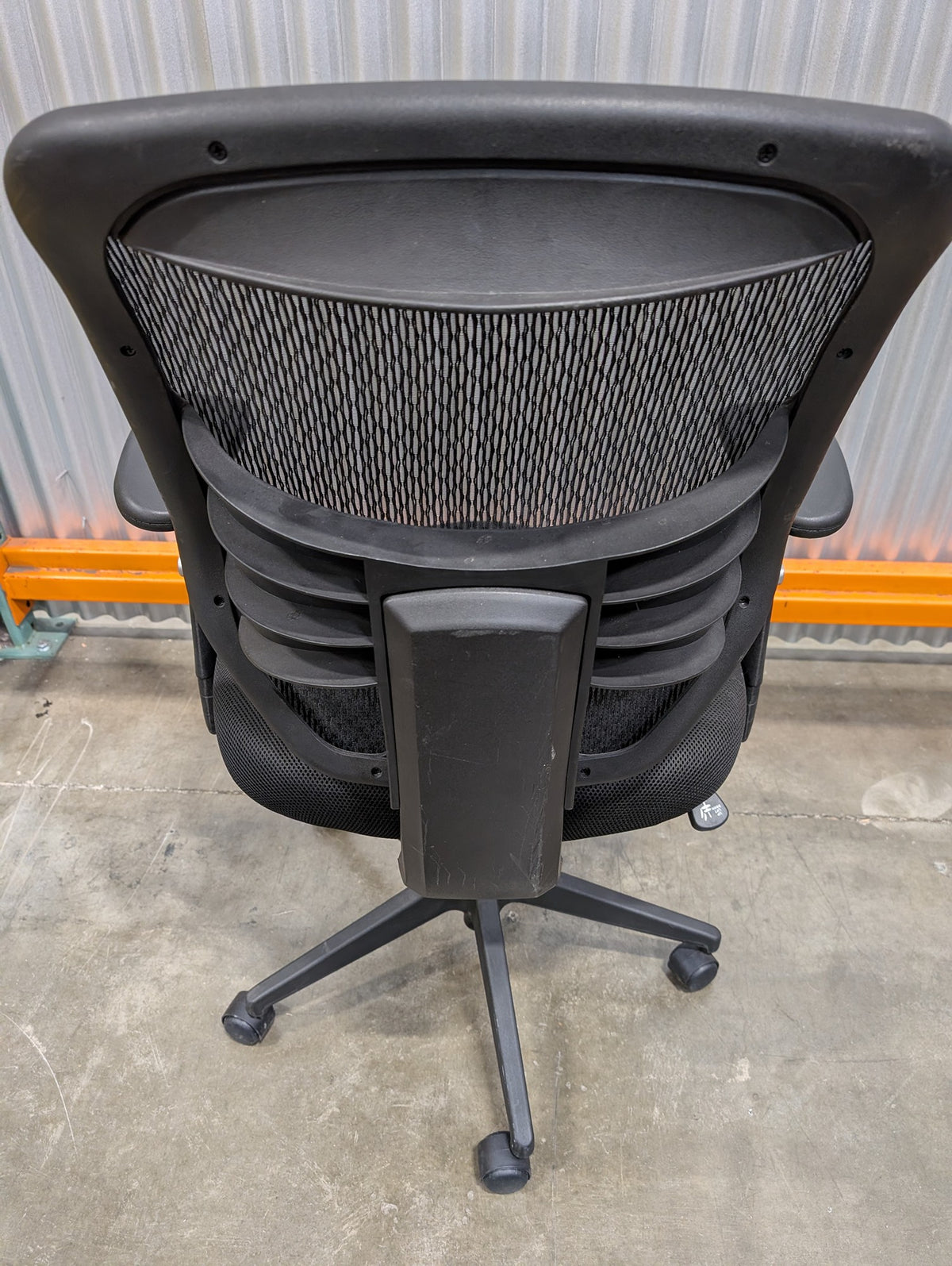 Adjustable Black Mesh Back Office Chair with Fabric Seat
