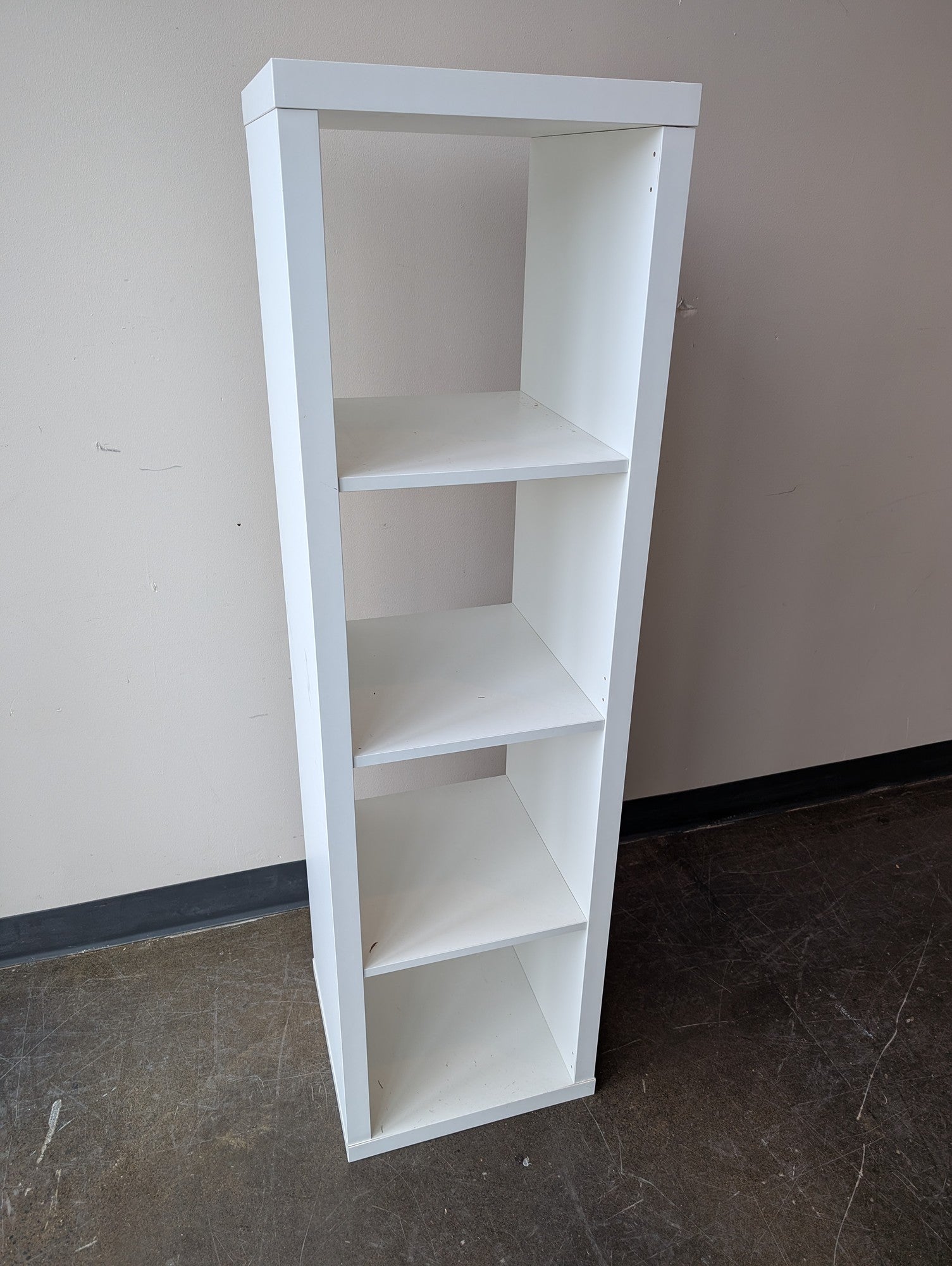 Modern White 4-Tier Storage Shelf