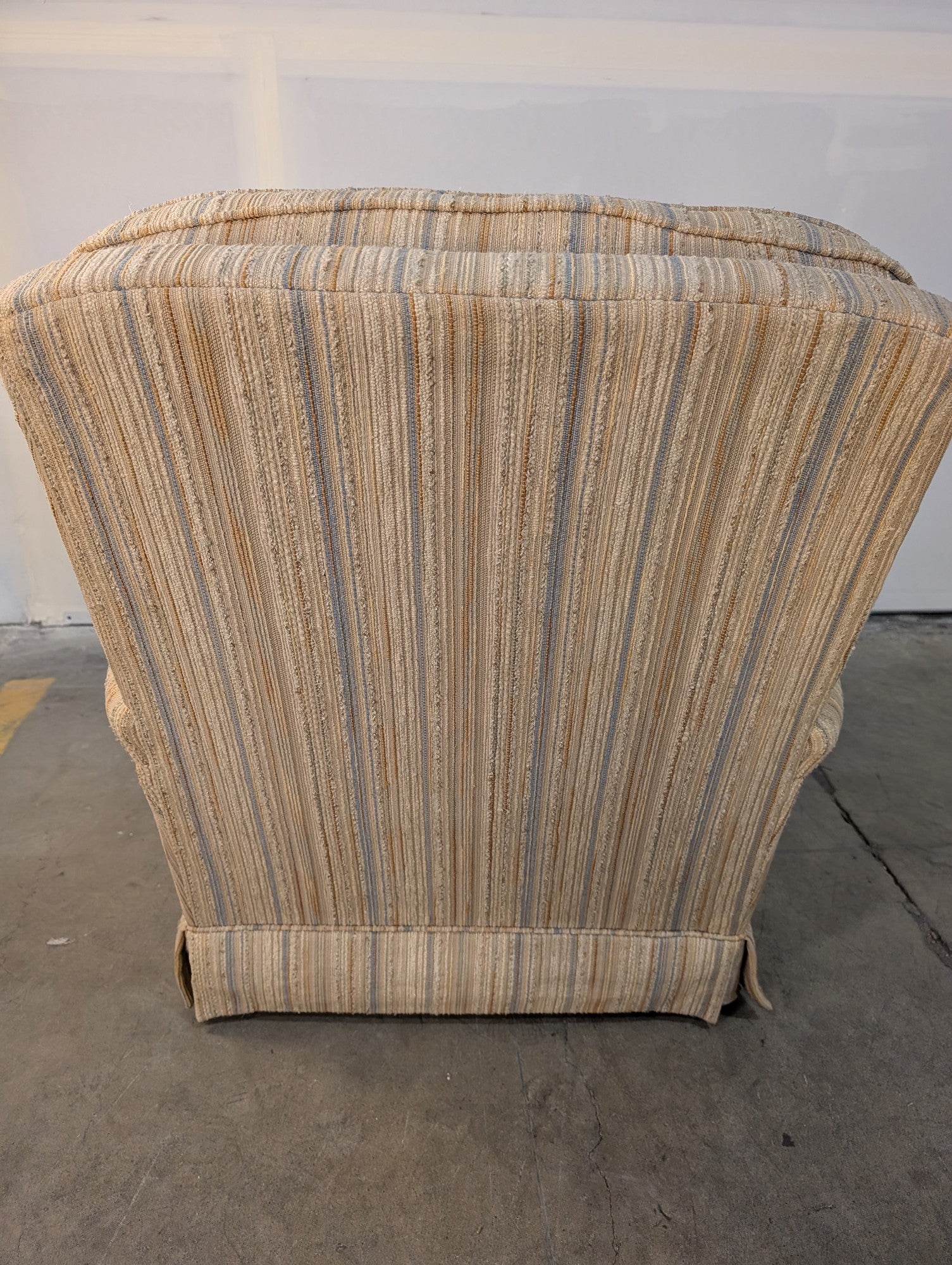 Vintage Striped Upholstered Slyter Armchair