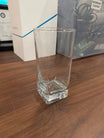 Versatile Clear Glass Tumbler with Square Base