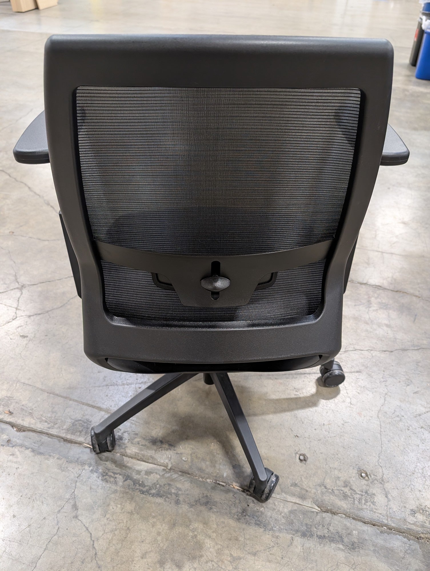 Adjustable Black Mesh and Grey Fabric Task Chair