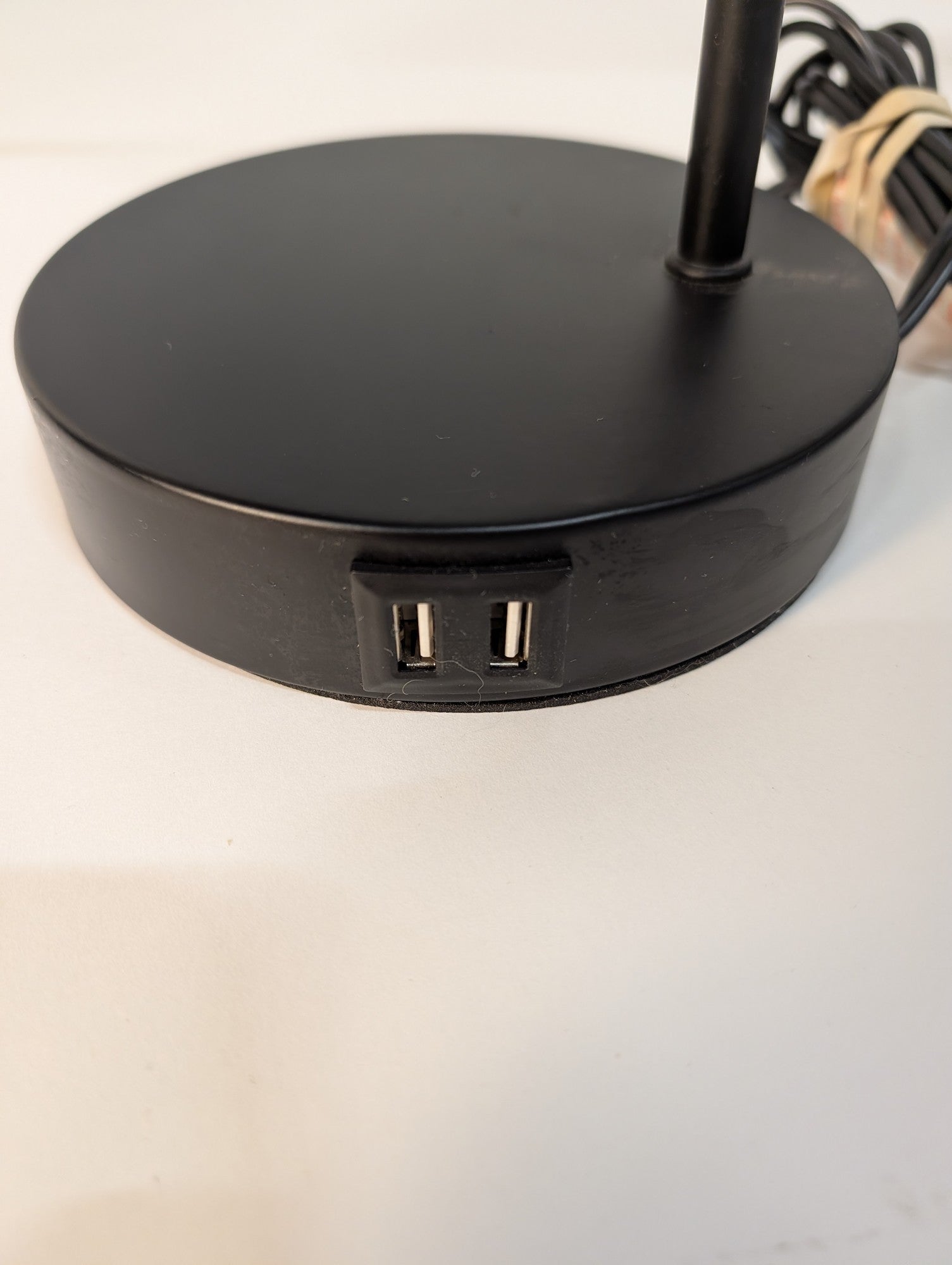 Modern Black Desk Lamp with USB Charging Ports