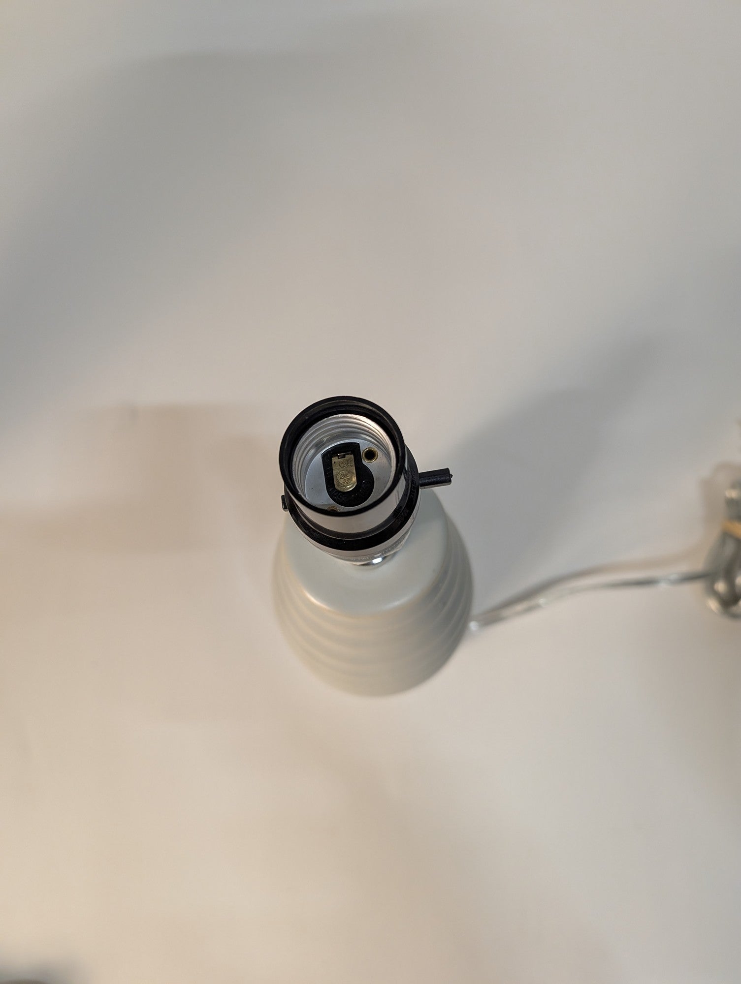 Contemporary Ribbed Ceramic Table Lamp Base