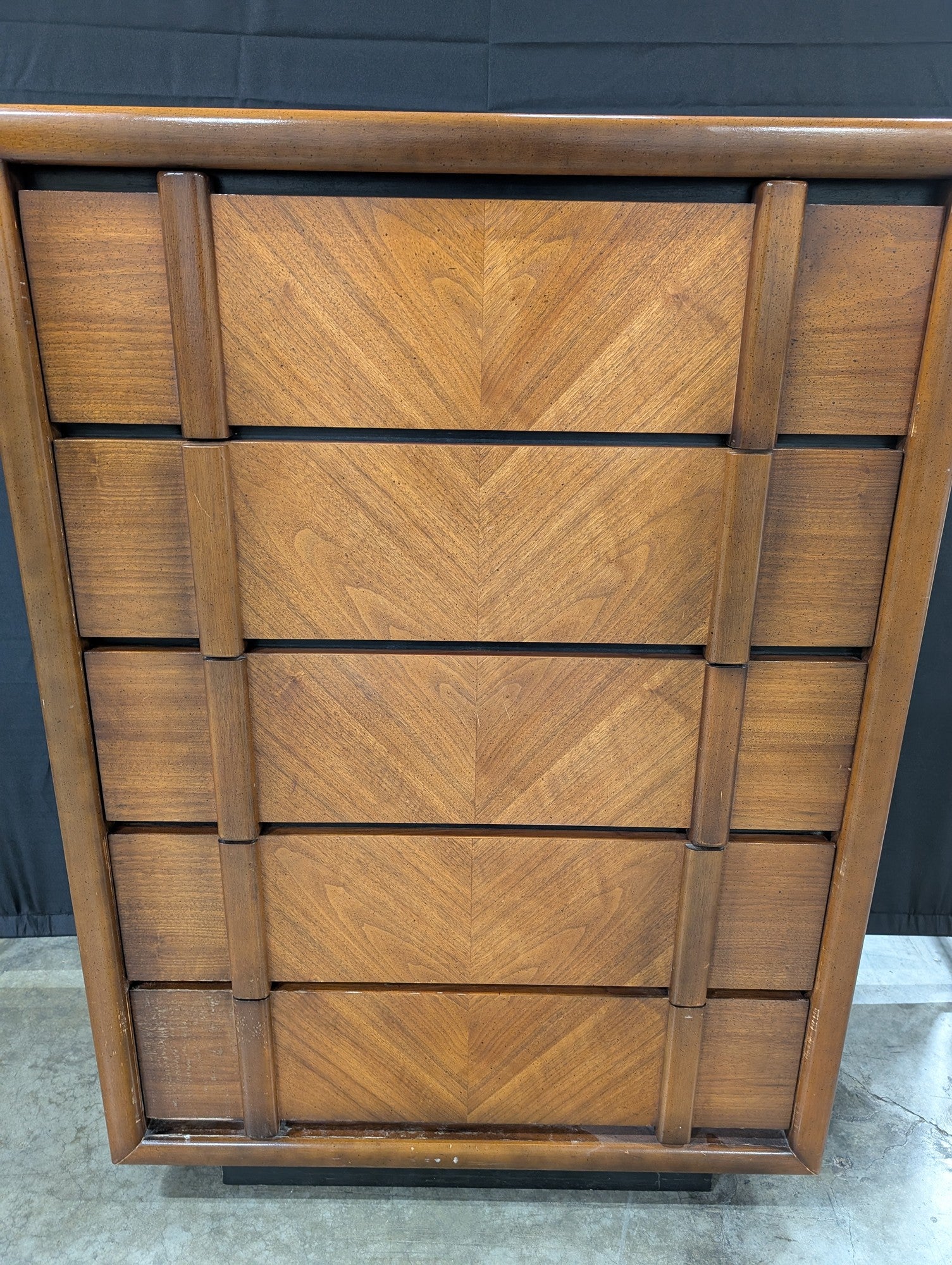 Vintage Lane Mid-Century Modern Wood Five-Drawer