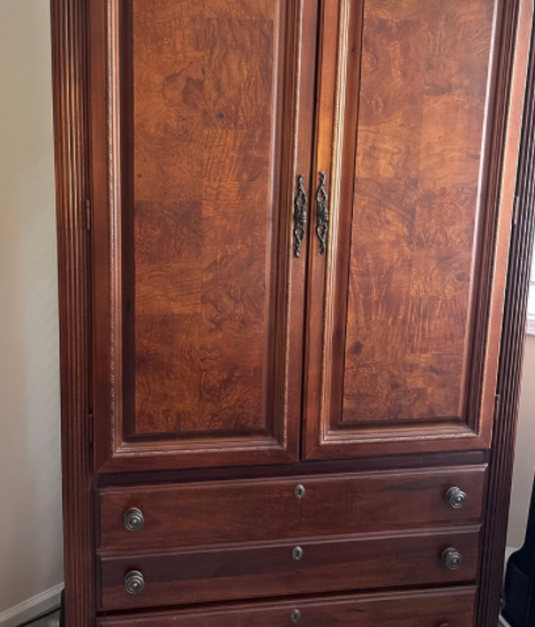 Vaughan Furniture Company TV Armoire with Drawers