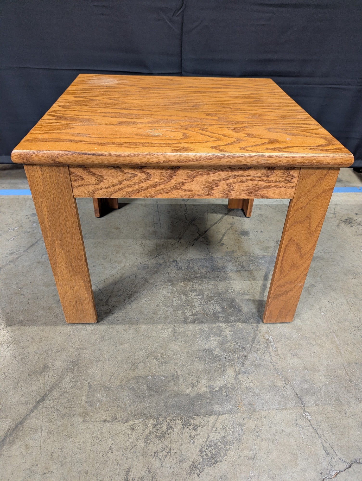Classic Oak Wood Square Side Table