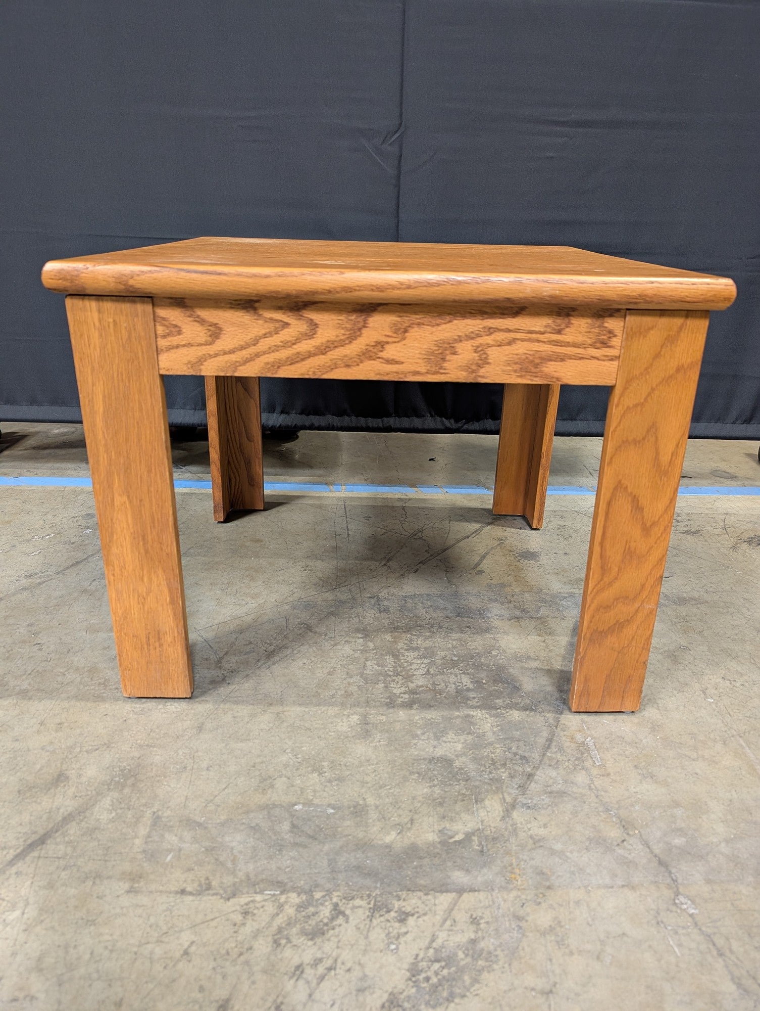 Classic Oak Wood Square Side Table