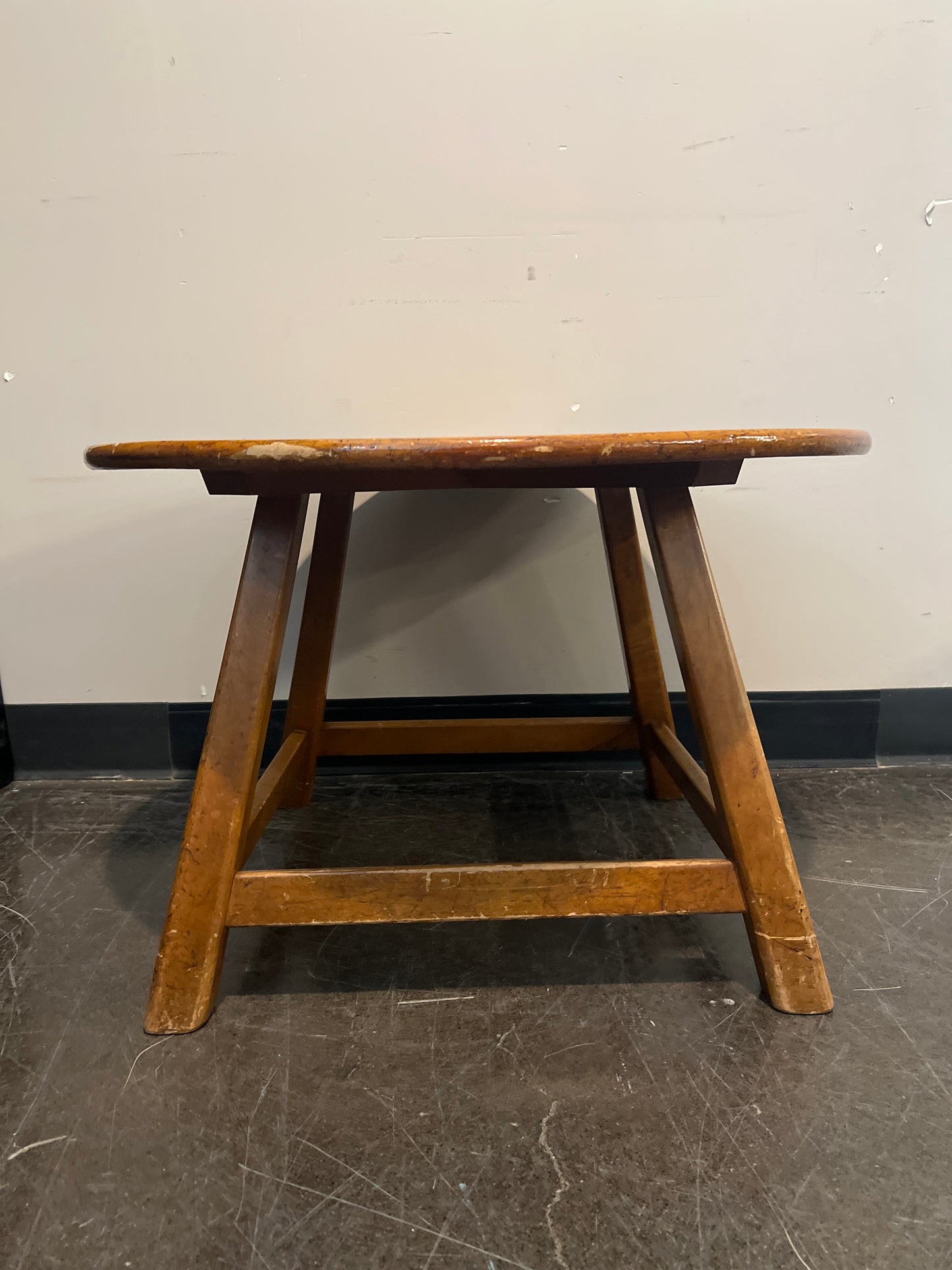 Vintage Northwest Chair Co. Round Wood Side Table – Tacoma Made