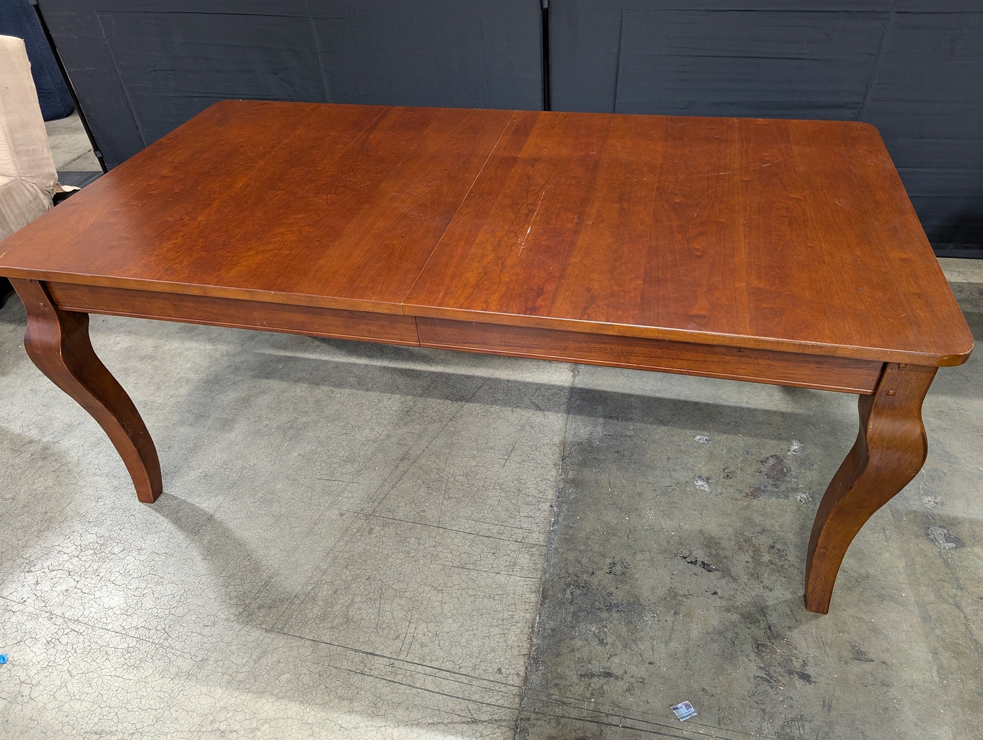Pottery Barn Broxext Mahogany Stained Wood Extension Dining Table