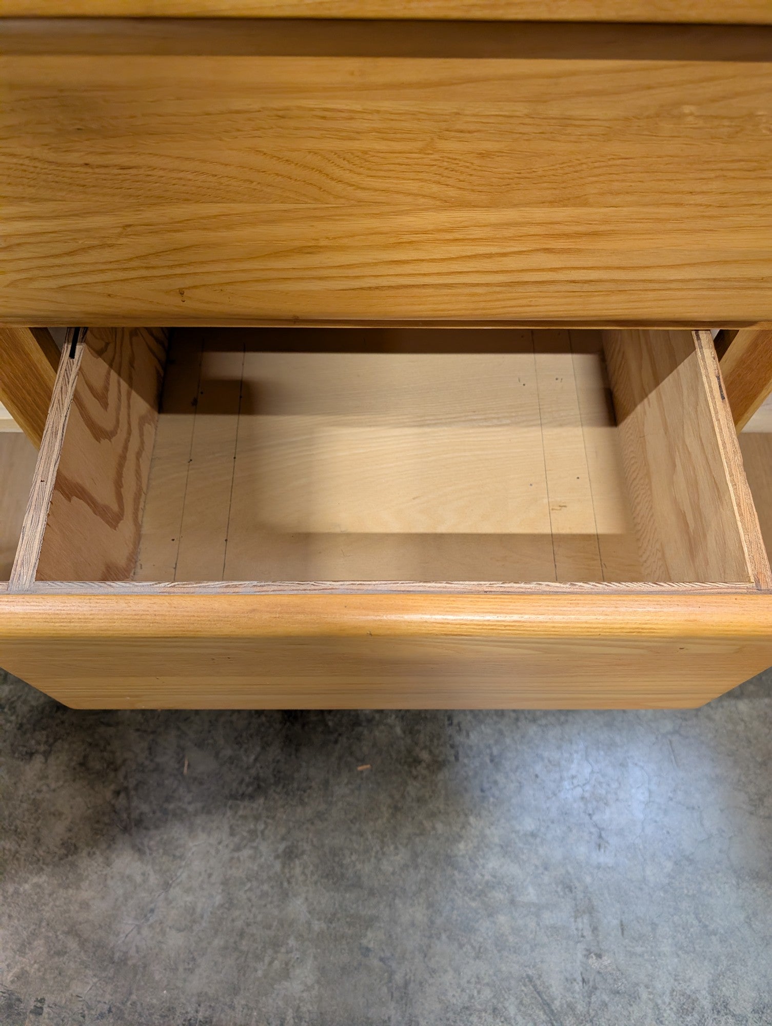 Natural Wood Display Hutch with Glass Doors and Storage Buffet