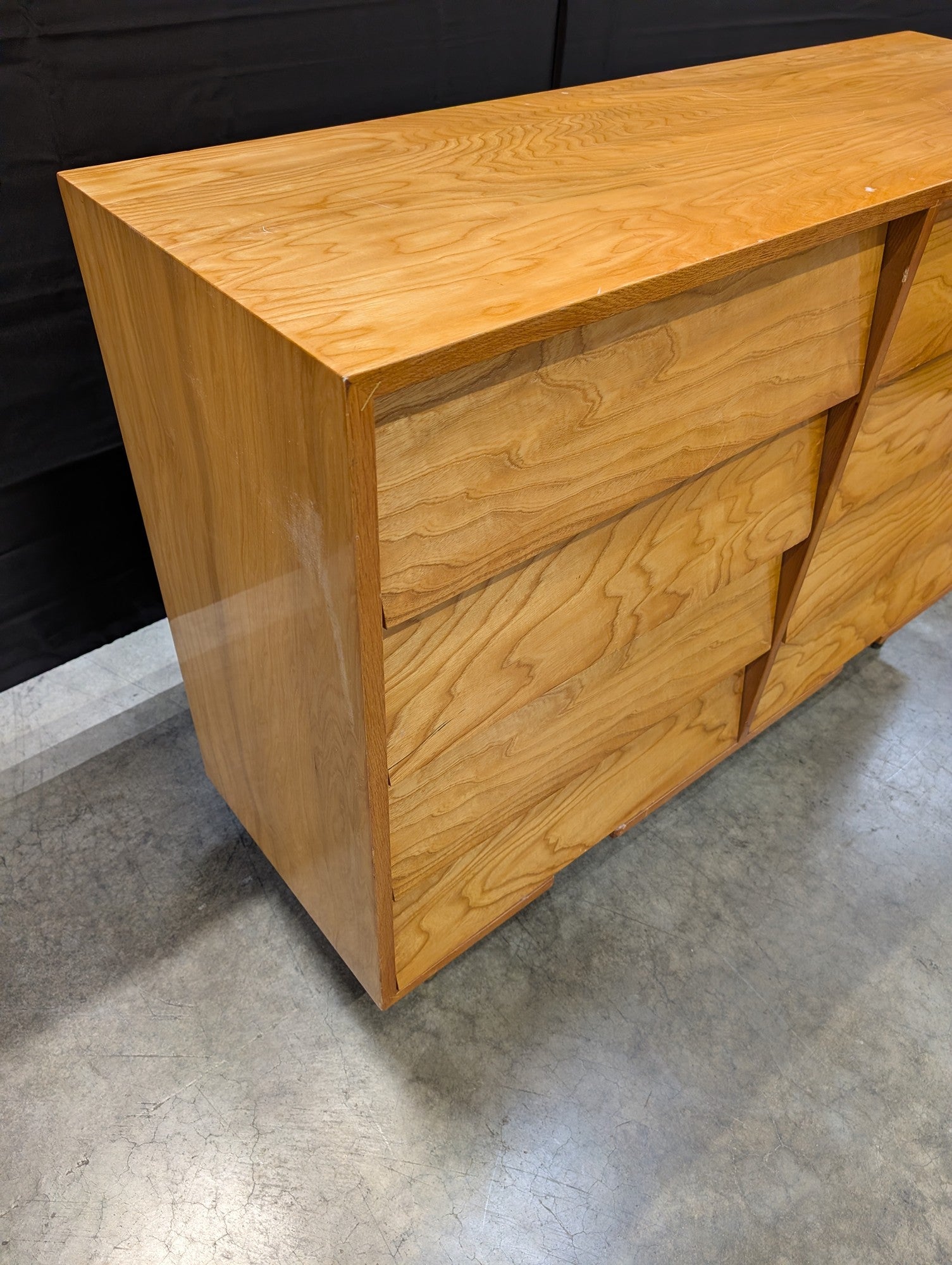 The Leighton Line Mid-Century Modern Tapered Wood Dresser