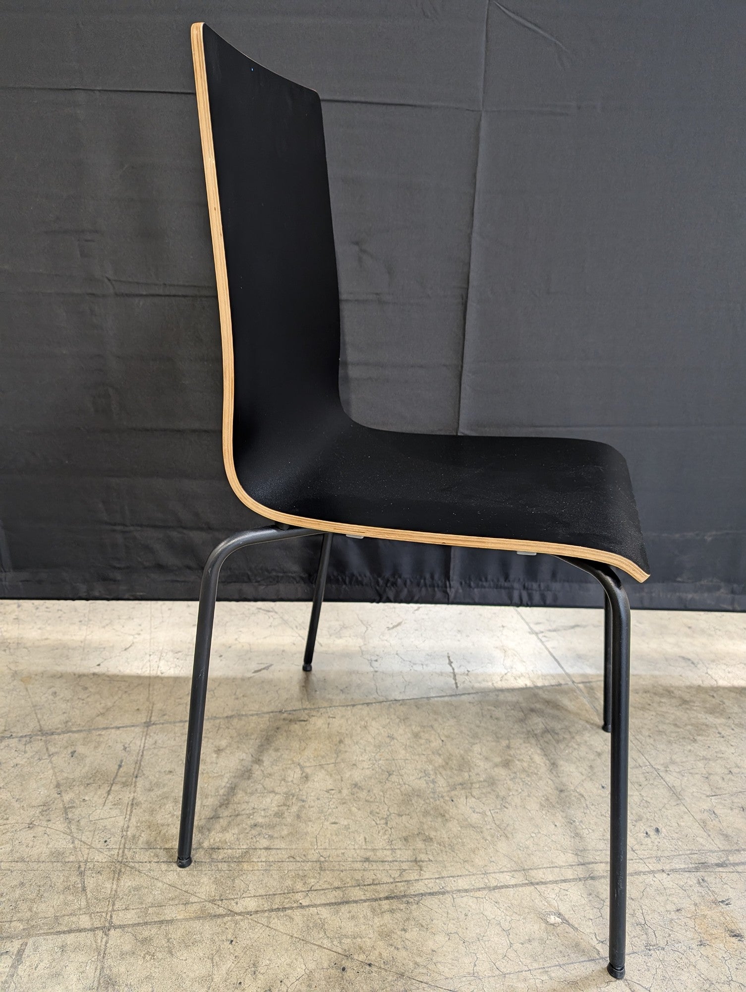 IKEA Martin Black Molded Plywood Dining Chair