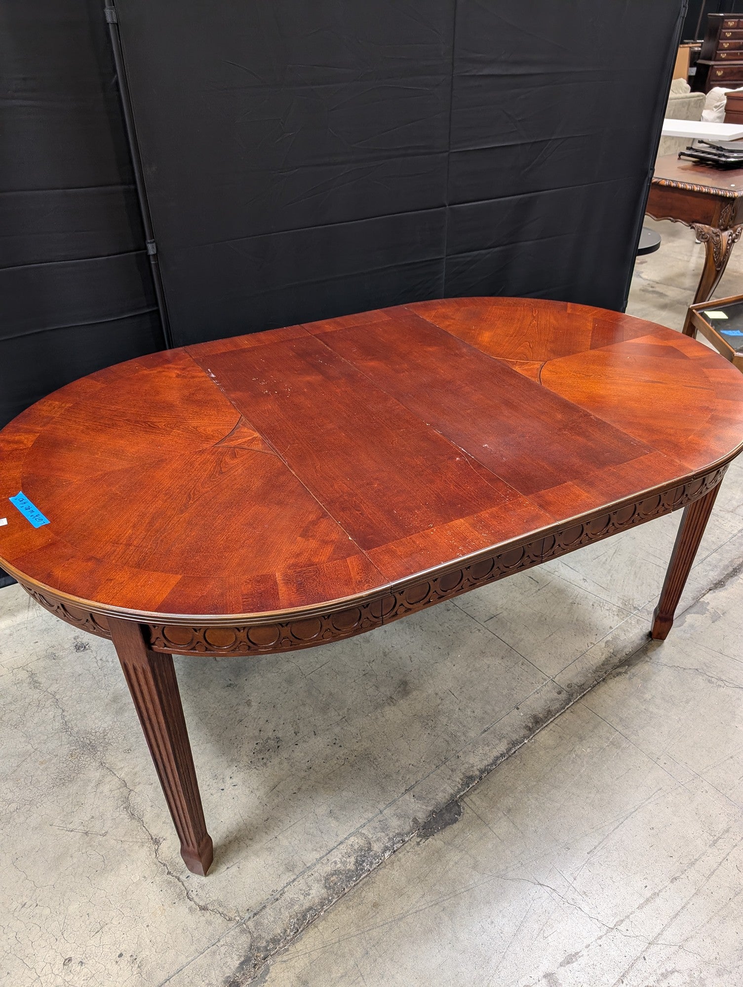 Hardwood Oval Extension Dining Table