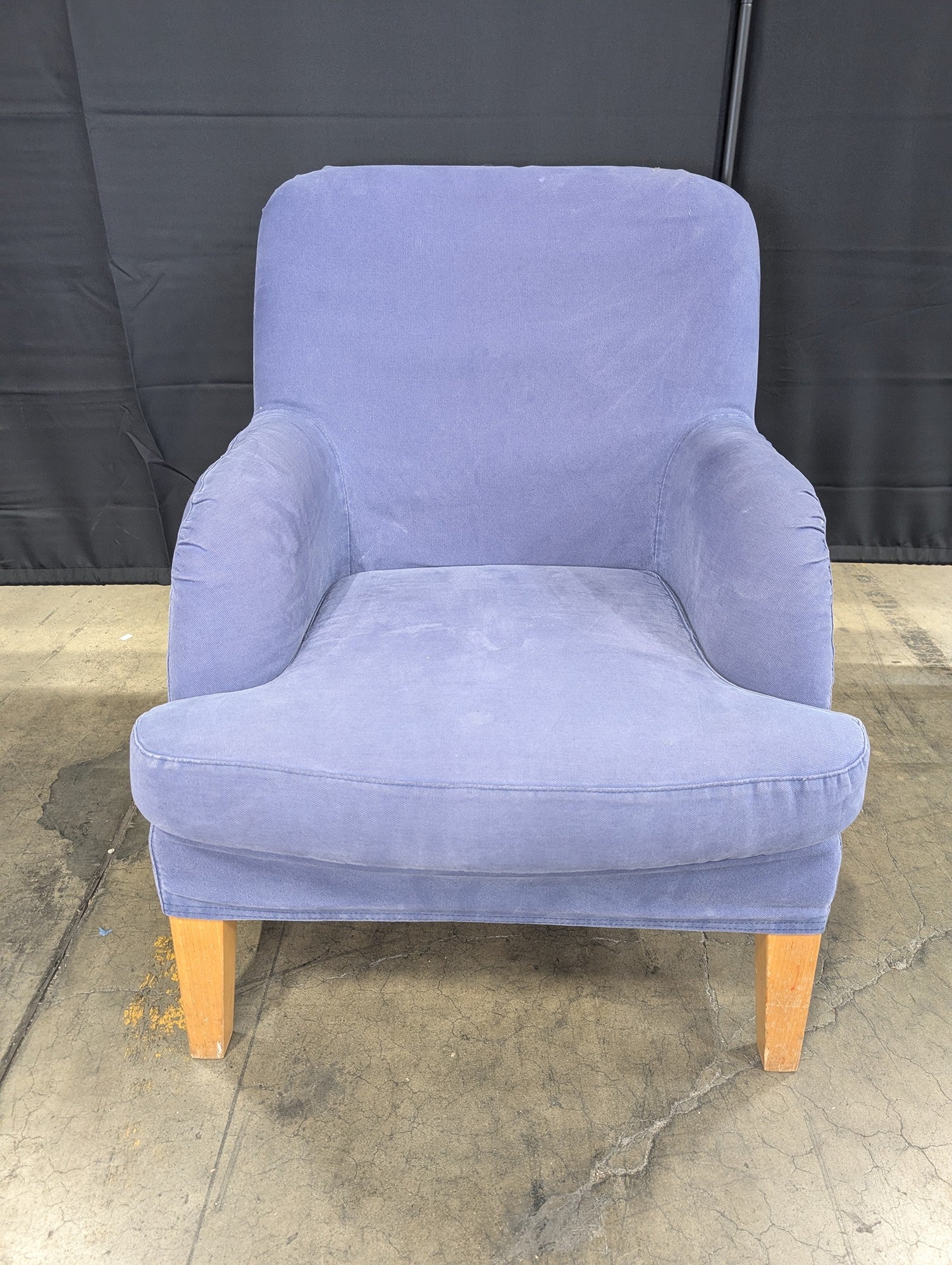 Periwinkle Fabric Club Armchair