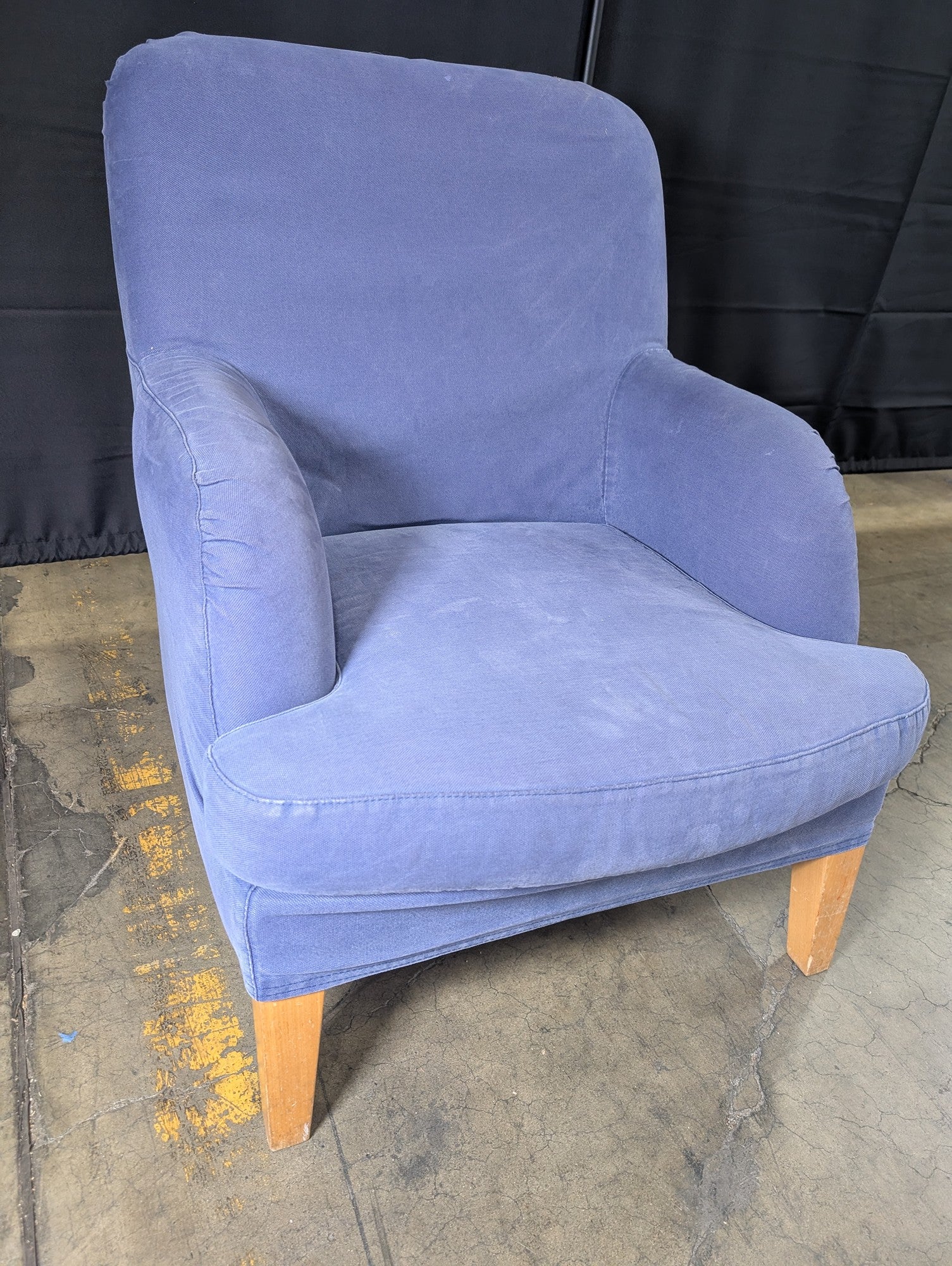Periwinkle Fabric Club Armchair
