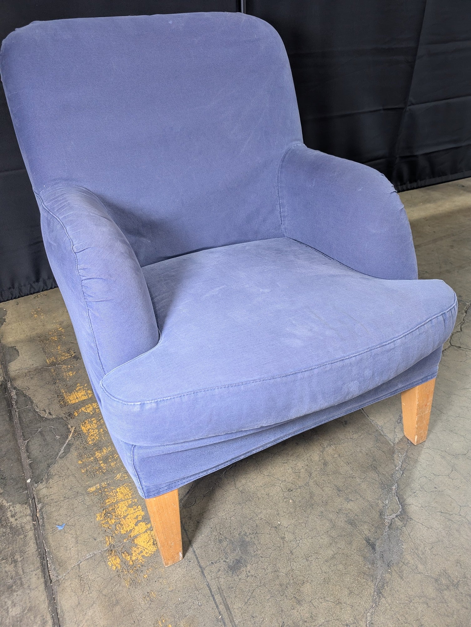 Periwinkle Fabric Club Armchair