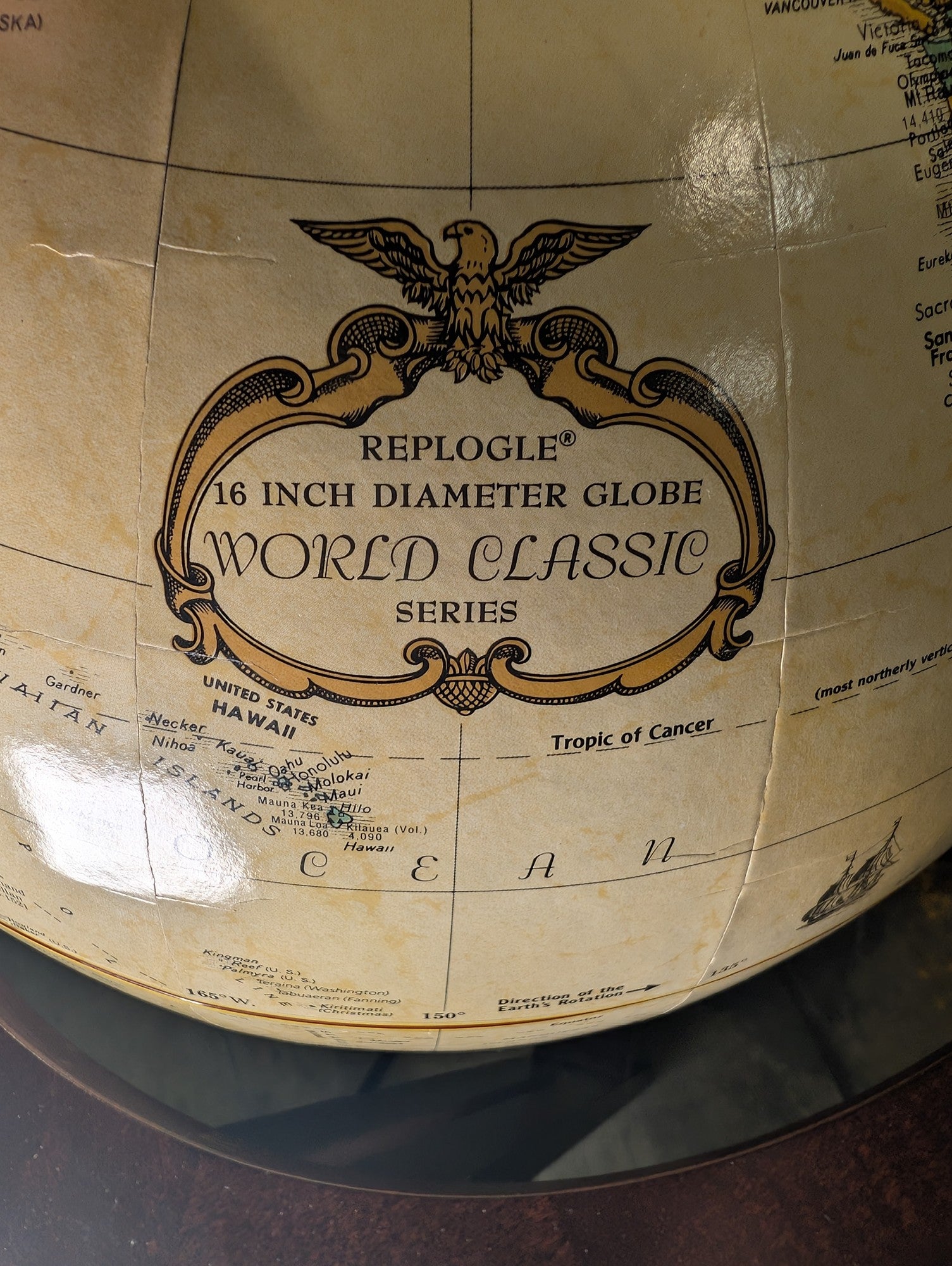 Replogle World Classic Series 16 Inch Diameter Floor Globe