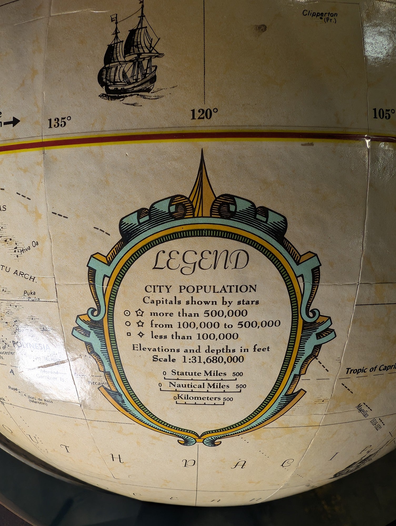 Replogle World Classic Series 16 Inch Diameter Floor Globe