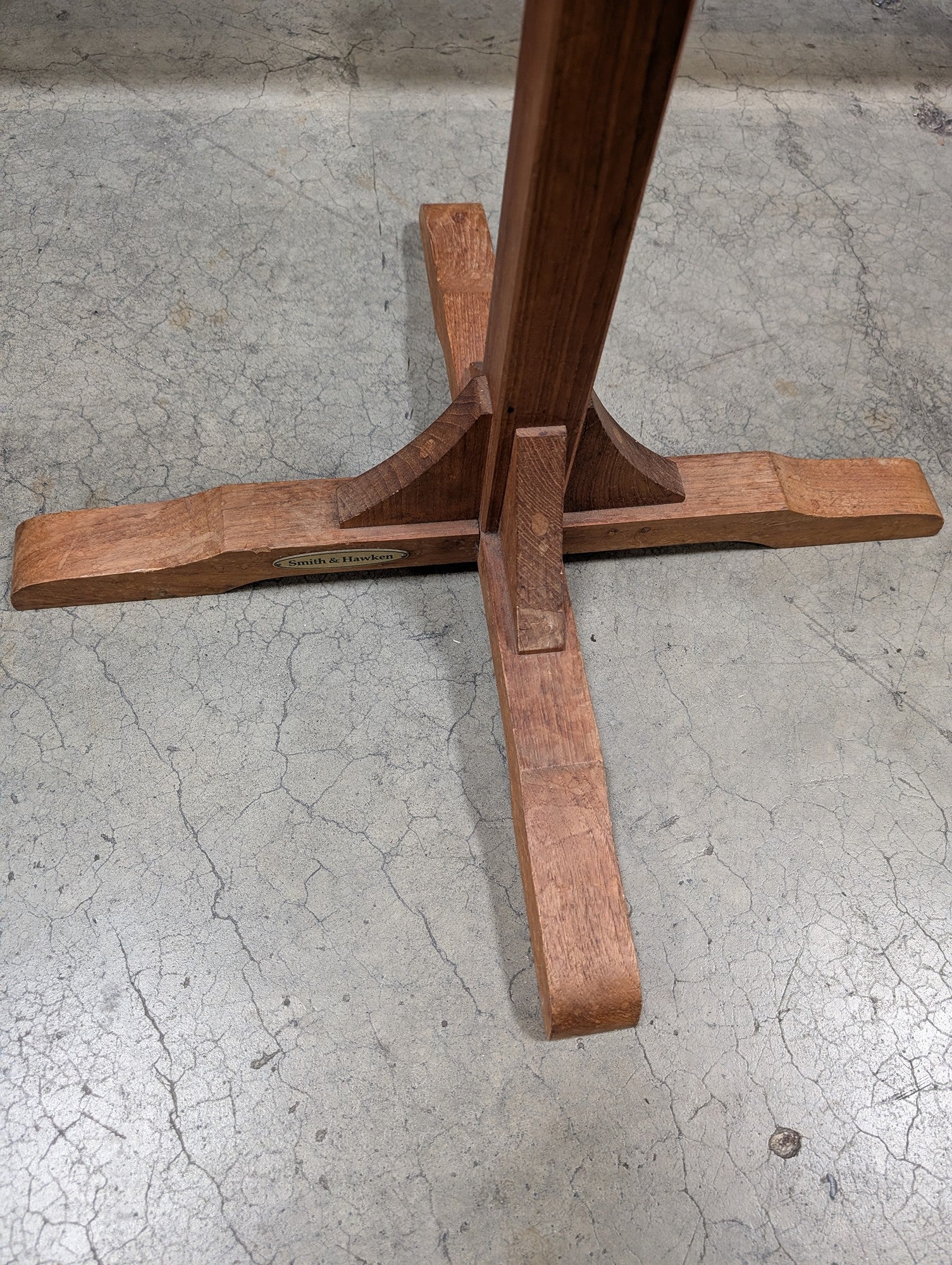 Smith & Hawken Freestanding Wood Coat Rack with Metal Hooks