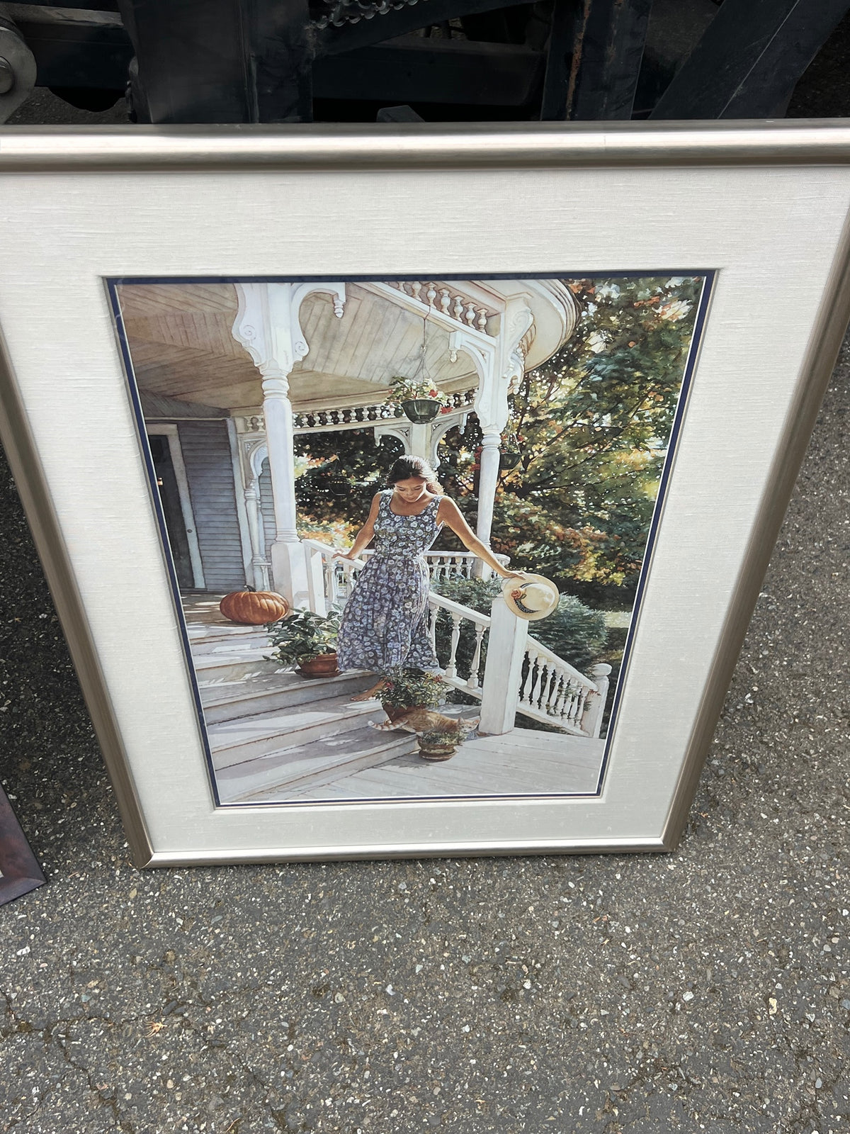 Steve Hanks Charming Porch Scene Framed Wall Art Print 970/1500
