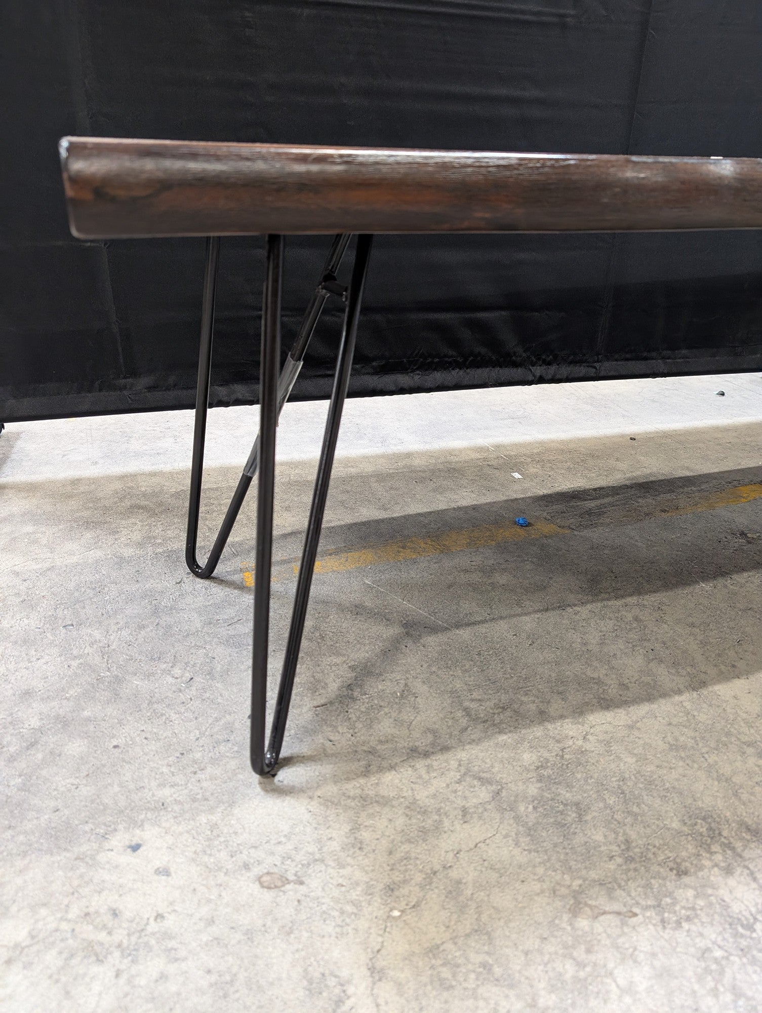 Live Edge Wood Slab Coffee Table with Hairpin Legs