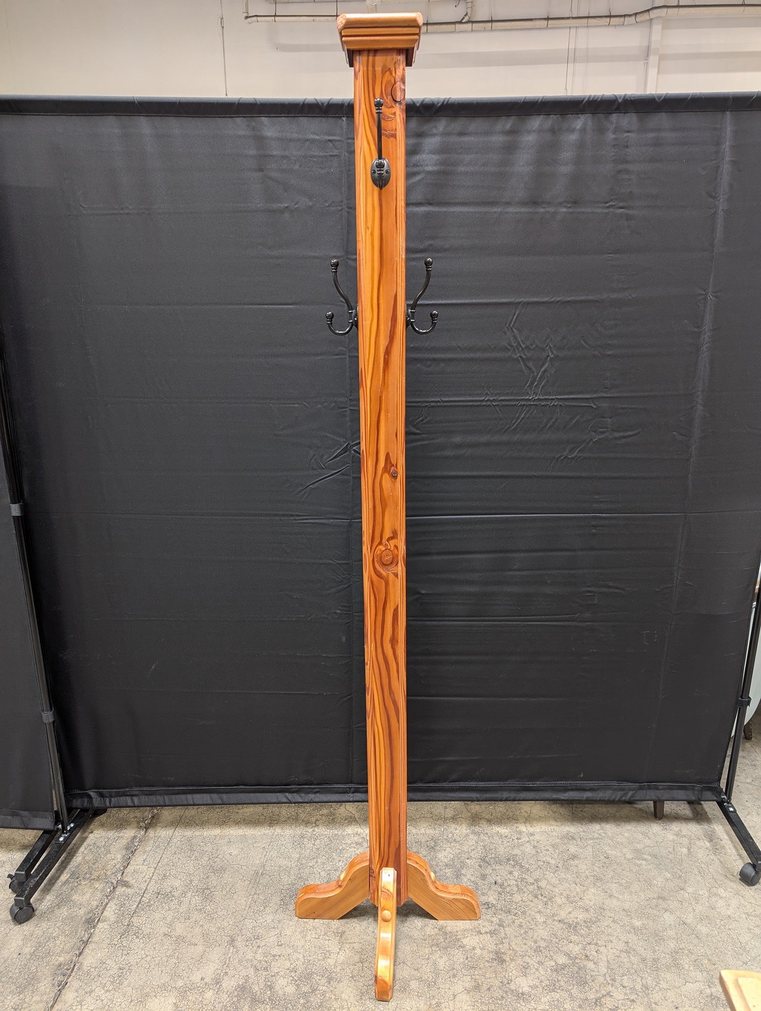 Rustic Wood Freestanding Coat Rack Hall Tree