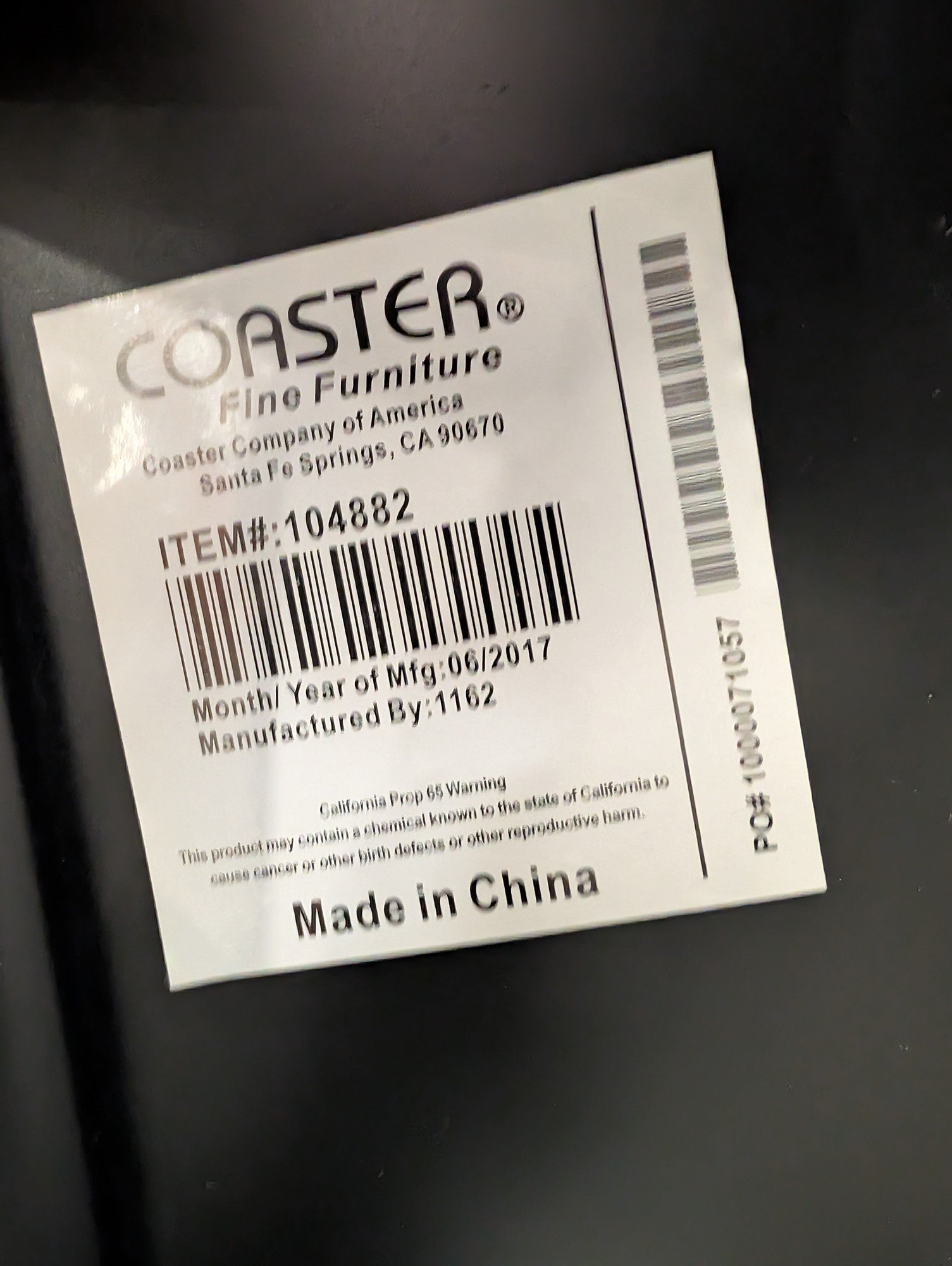 Coaster Fine Furniture Black Metal Industrial Style Bar Stool