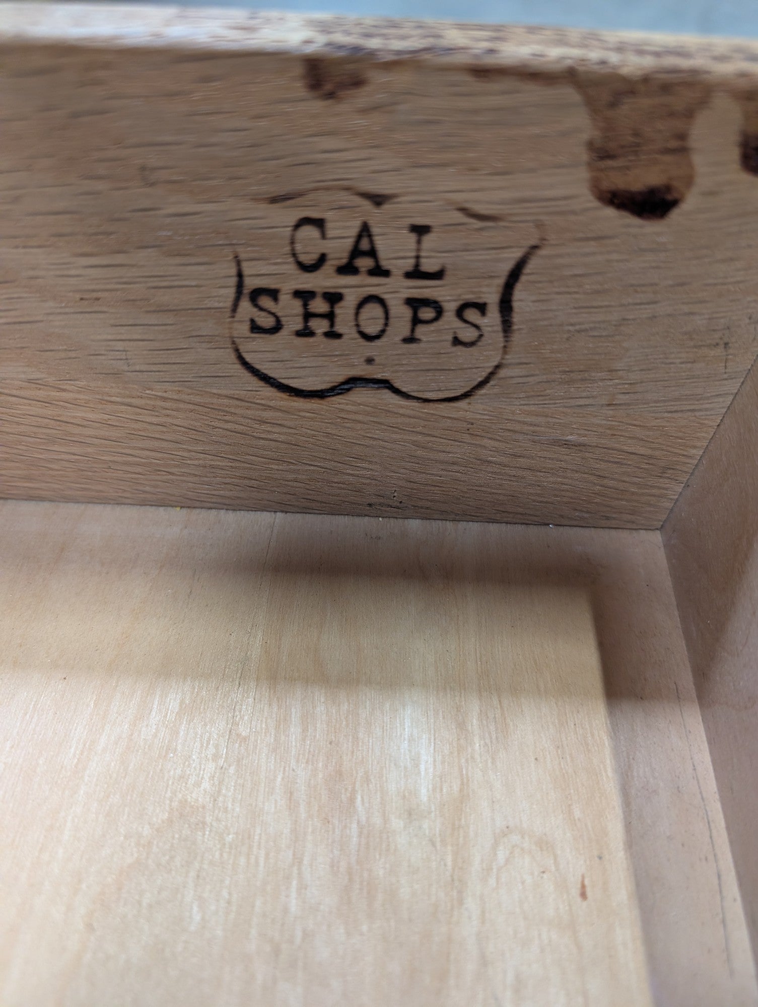 Cal Shops Traditional Wood Hutch with Glass Display and Buffet