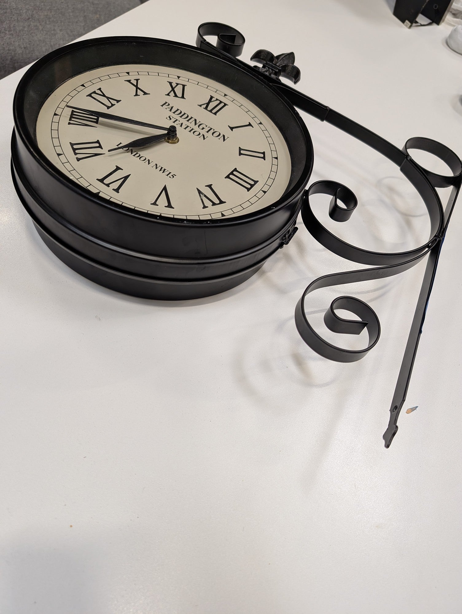 Decorative Double-Sided Paddington Station Style Wall Clock