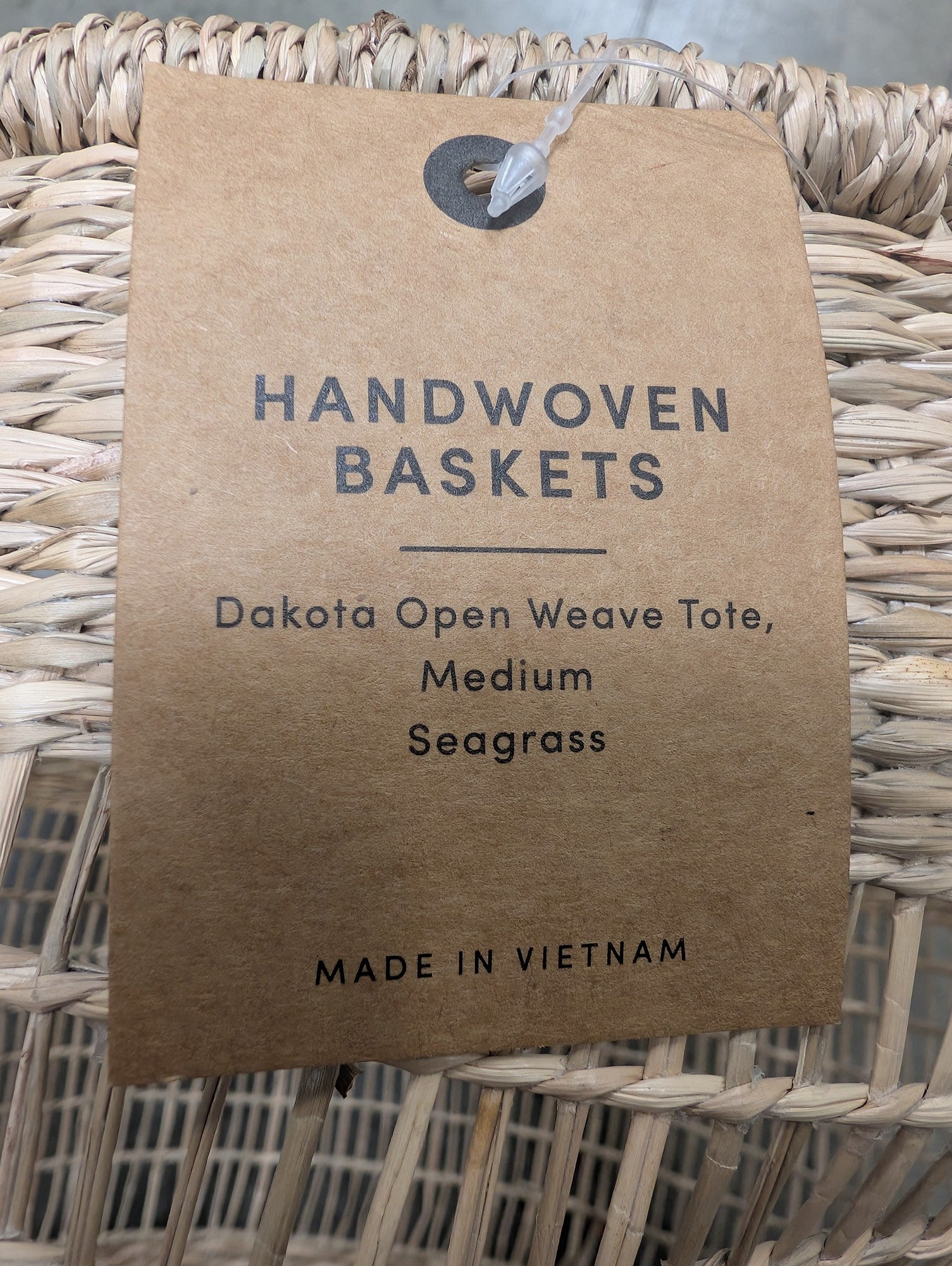 WORLD MARKET Dakota Open Weave Seagrass Storage Basket