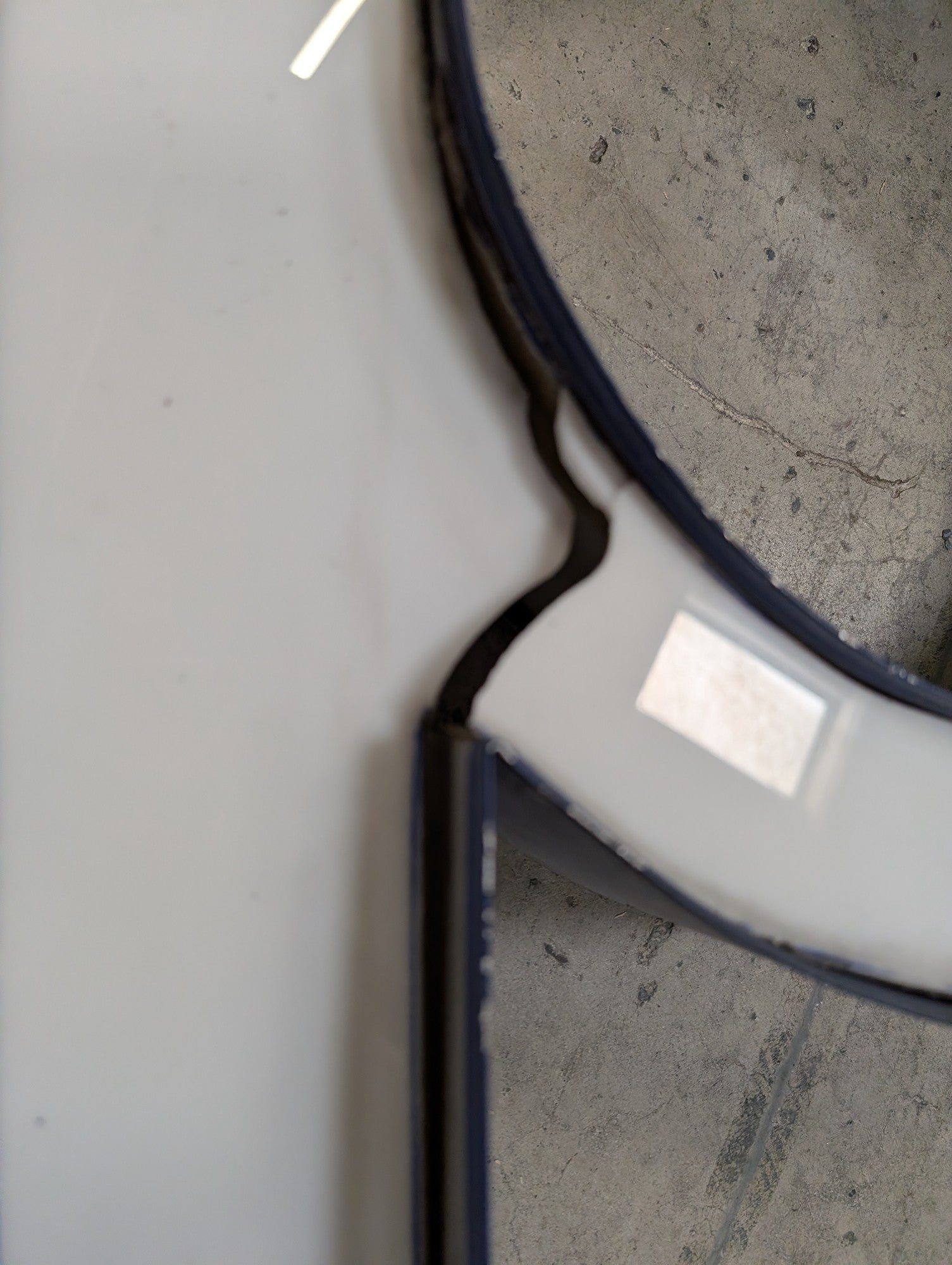 Vintage Industrial Channel Letter P Sign