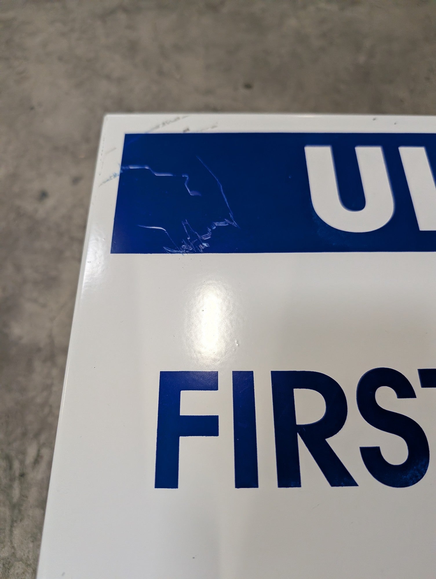 ULINE Industrial Wall Mount First Aid Kit Cabinet