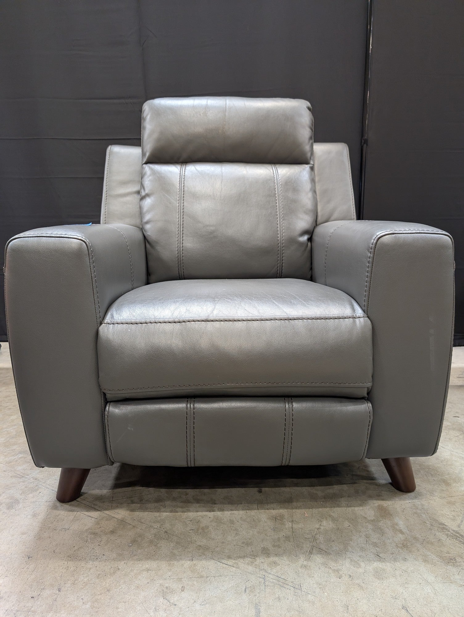 Modern Grey Power Recliner Chair with USB Port