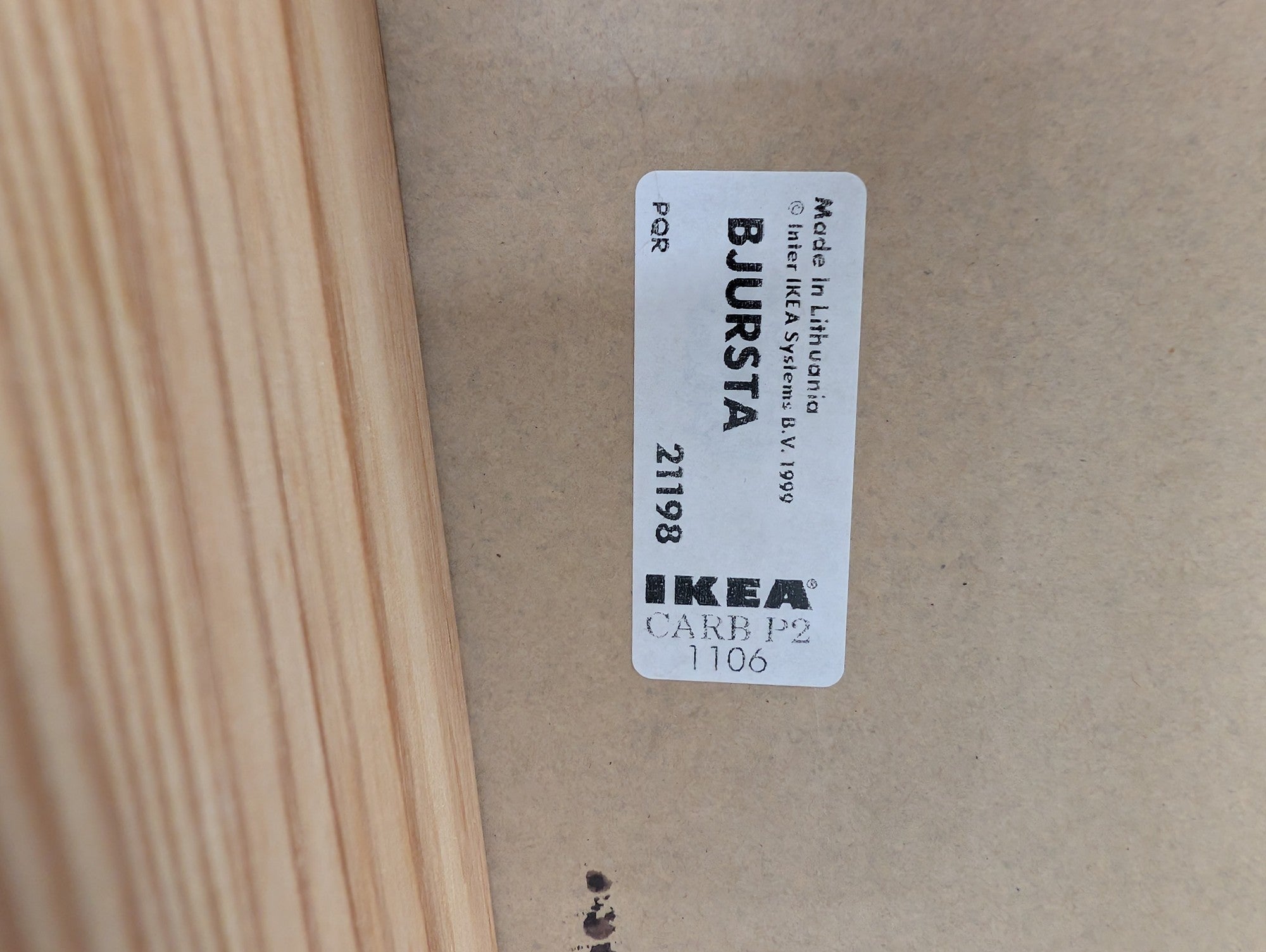 IKEA BJURSTA Dark Wood Dining Bench