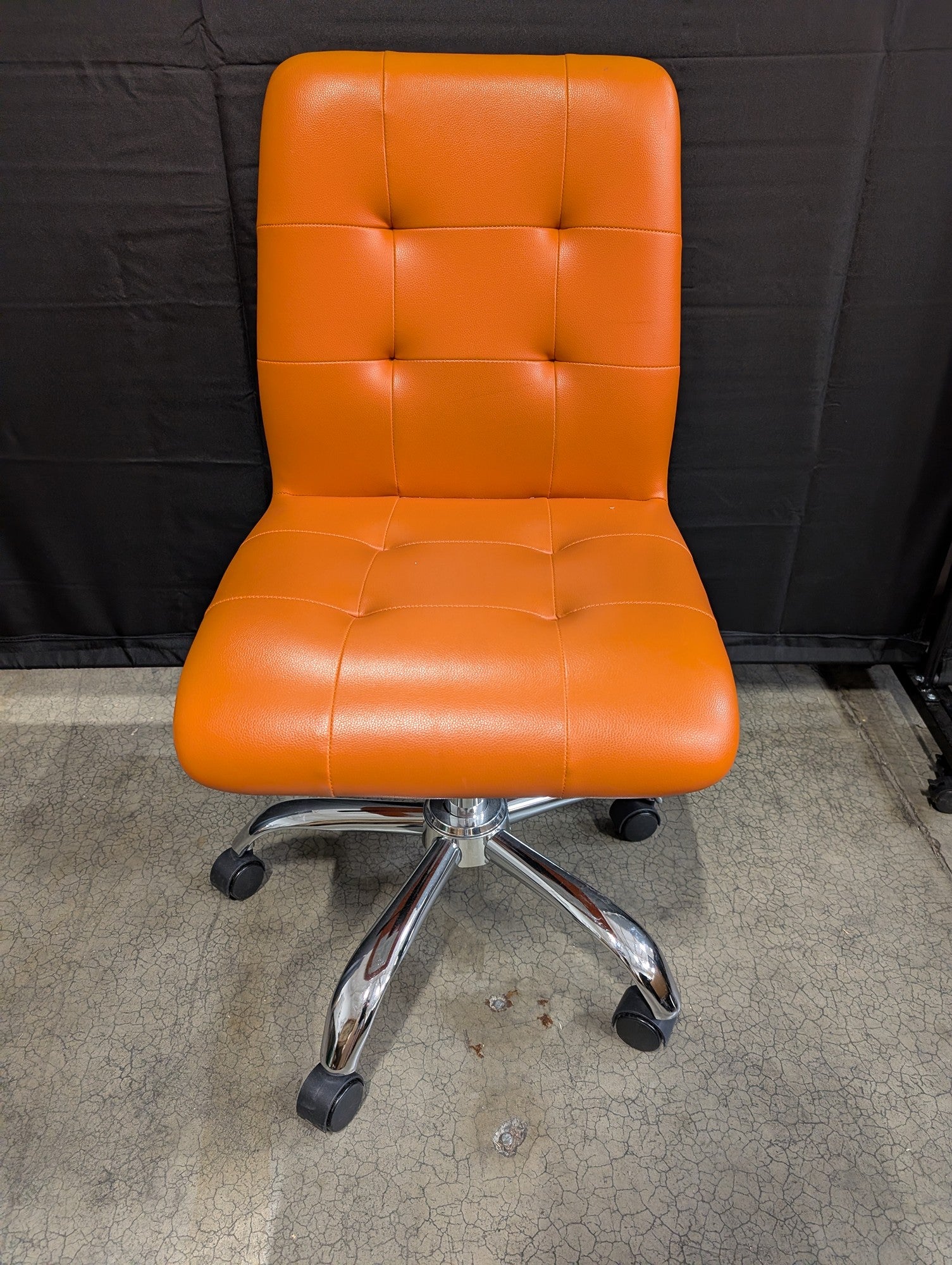 Modway Vibrant Orange Tufted Swivel Office Chair