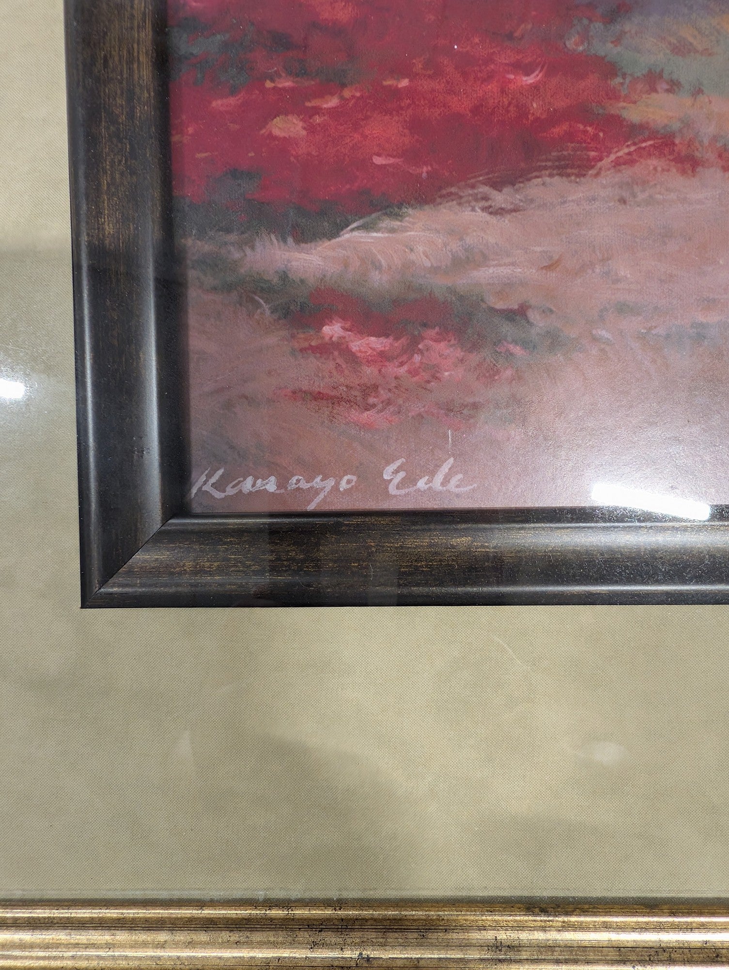 Kansayo Eile Framed Tuscan Village Landscape Art Print