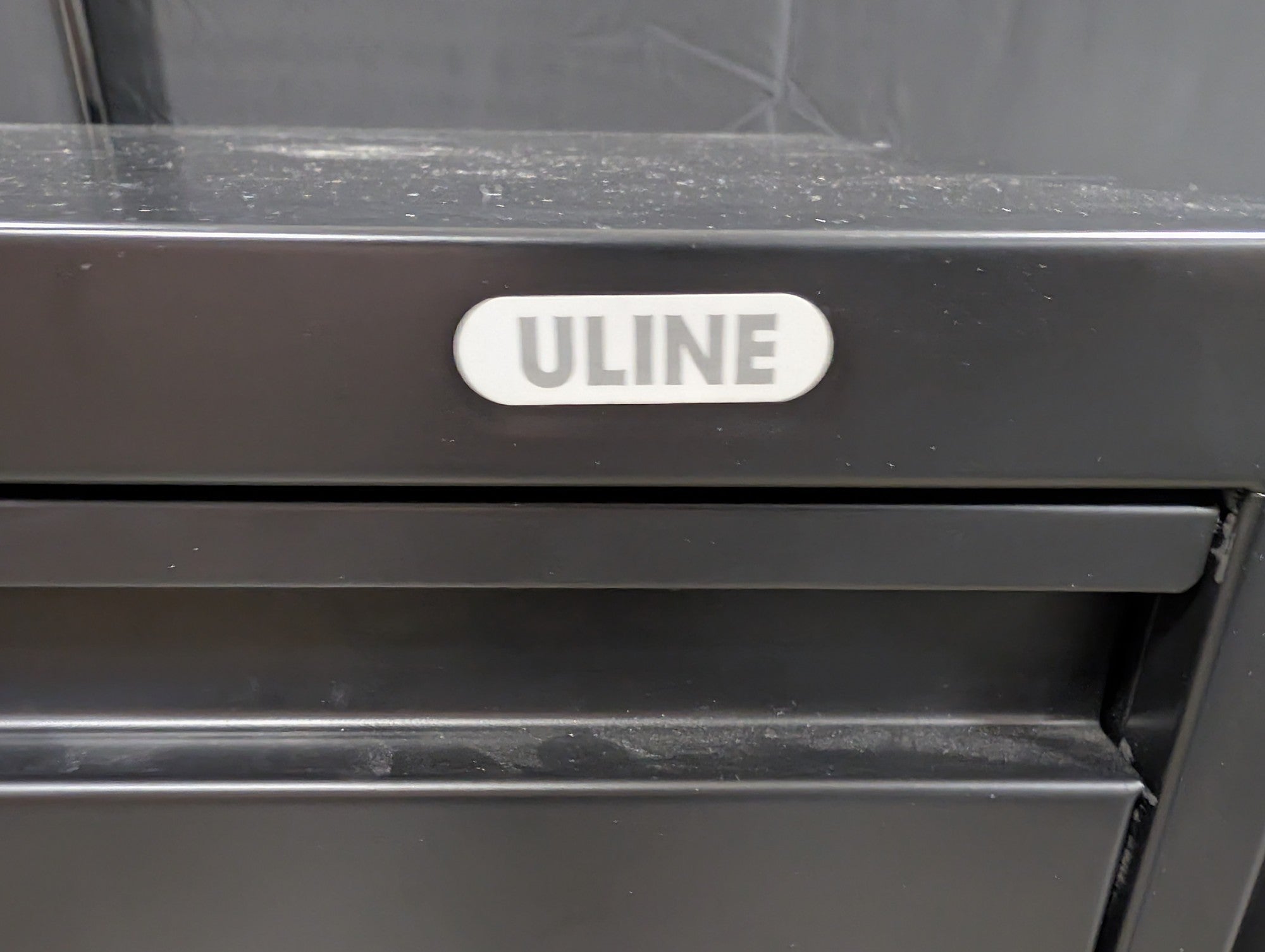ULINE Black 3-Drawer Sturdy Lateral Filing Cabinet with Lock