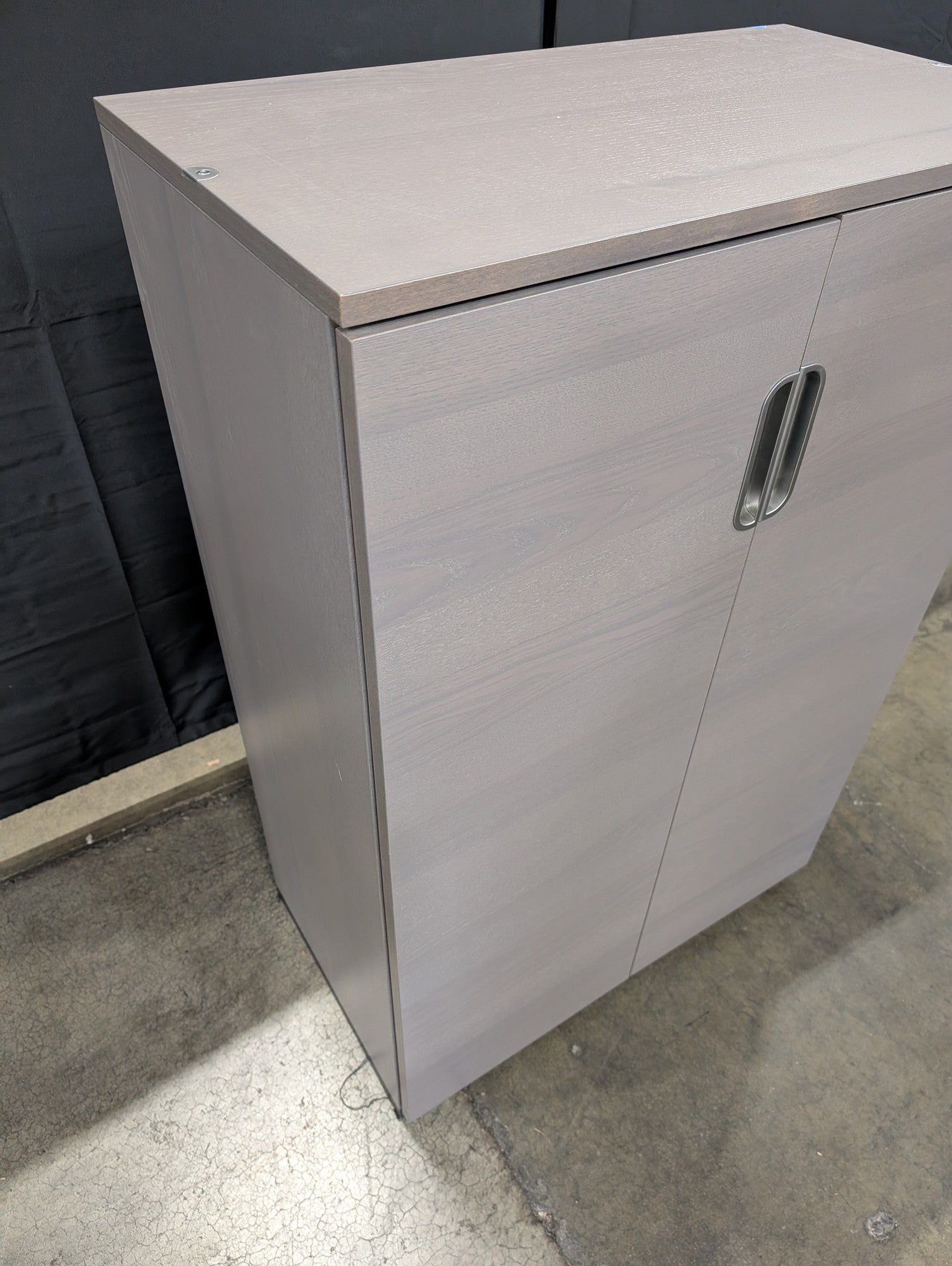 Modern Two-Door Storage Cabinet with Adjustable Shelves