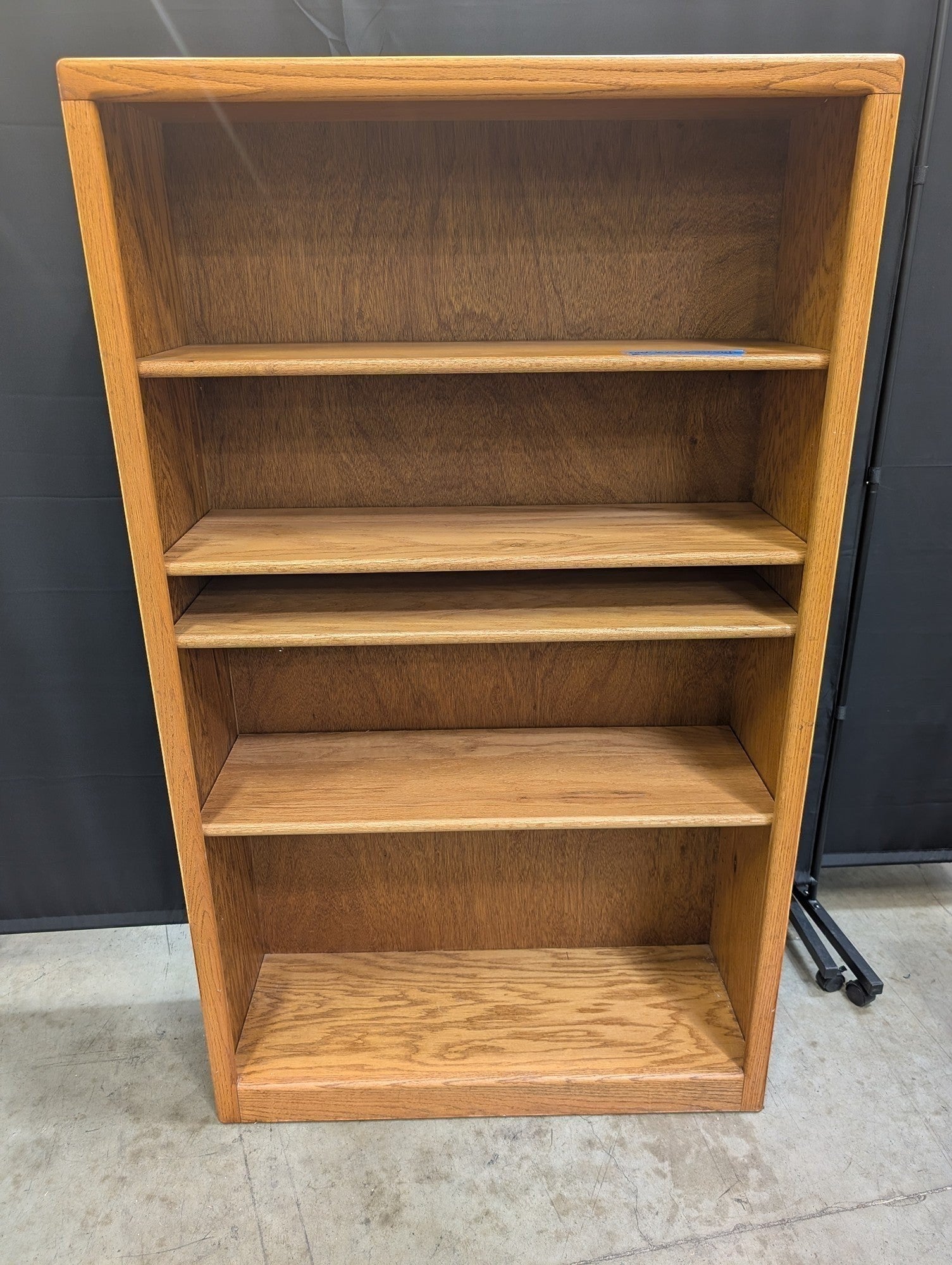 Sturdy Wood Bookcase with Five Shelves