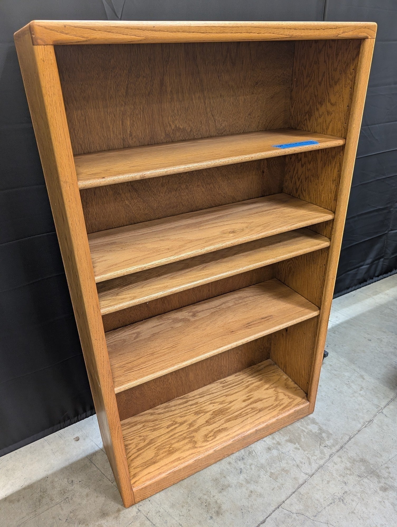 Sturdy Wood Bookcase with Five Shelves